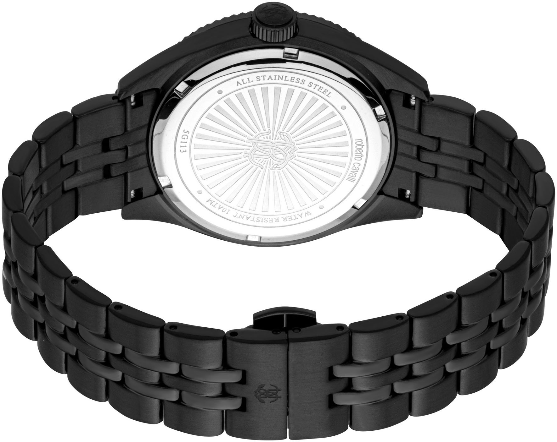 roberto cavalli Quarzuhr »Uomo Classico III« Armbanduhr, Herrenuhr, Edelstahlarmband, analog, Tag