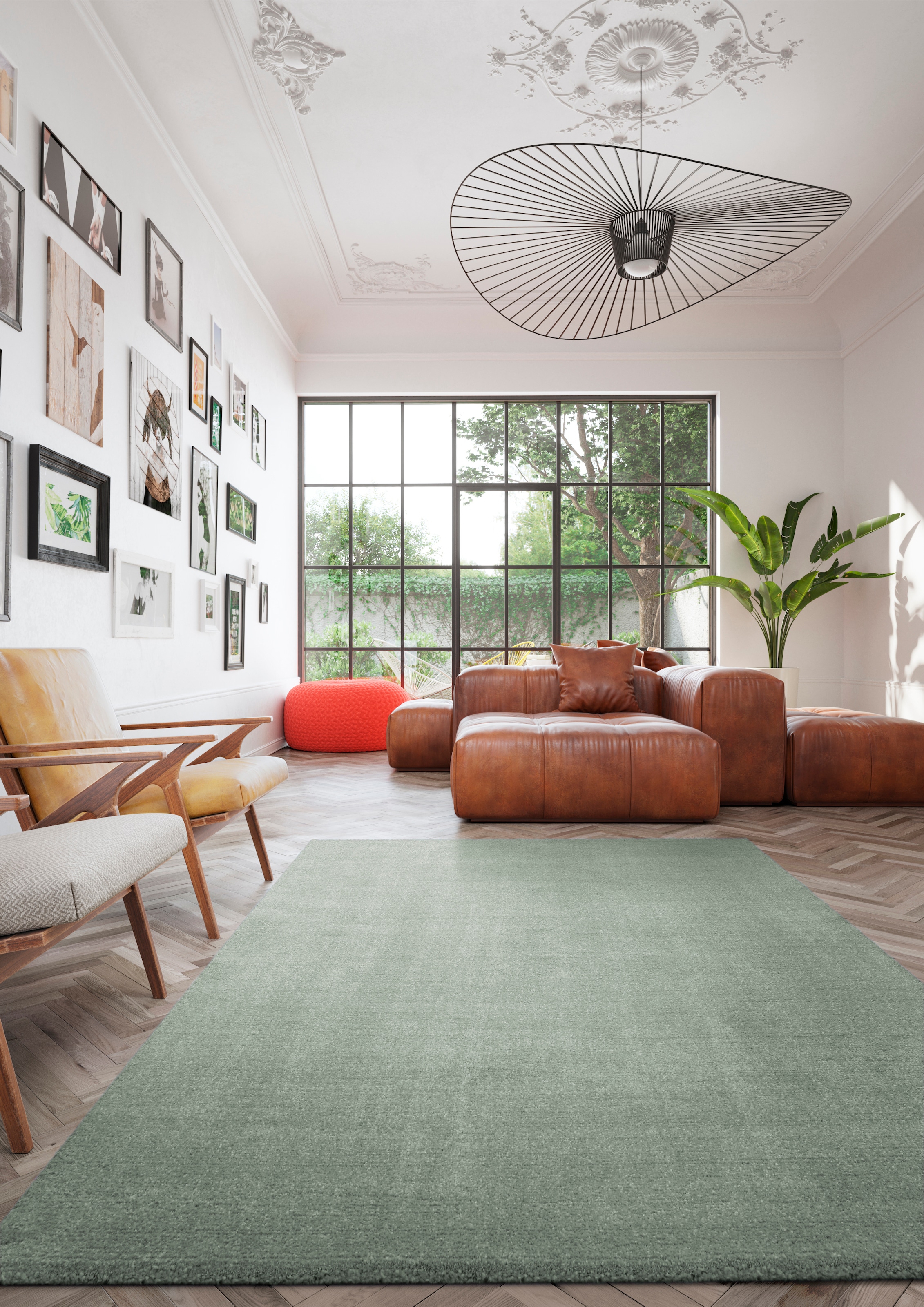 Primaflor-Ideen in Textil Teppich »MELLOW, Made in Belgium« rechteckig 19 mm Höhe Uni Farben, weicher Flor, waschbar