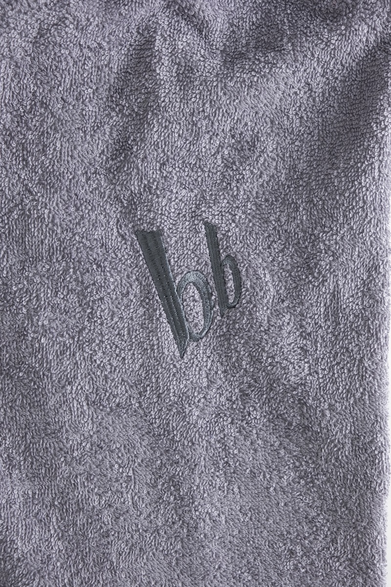 Bruno Banani Herrenbademantel »Clement, ideal für Sauna & Spa, Hotelbademantel, Morgenmantel«, (1 St.), 100% Baumwolle, einfarbig, glänzende Streifen-Bordüre, Taschen, S-4XL