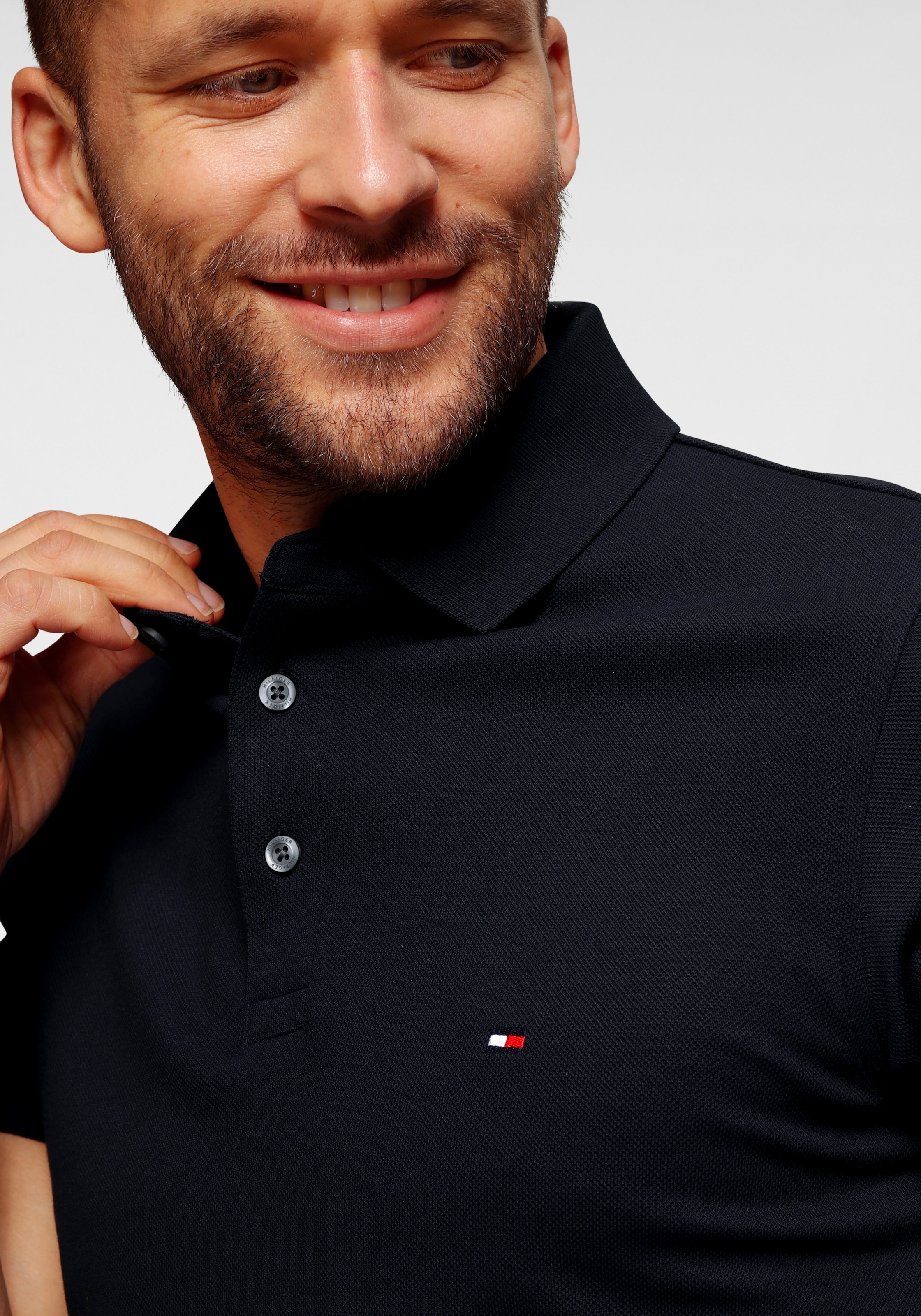 Tommy Hilfiger Poloshirt »1985 SLIM POLO«, hochwertige Baumwoll-Piqué-Qualität