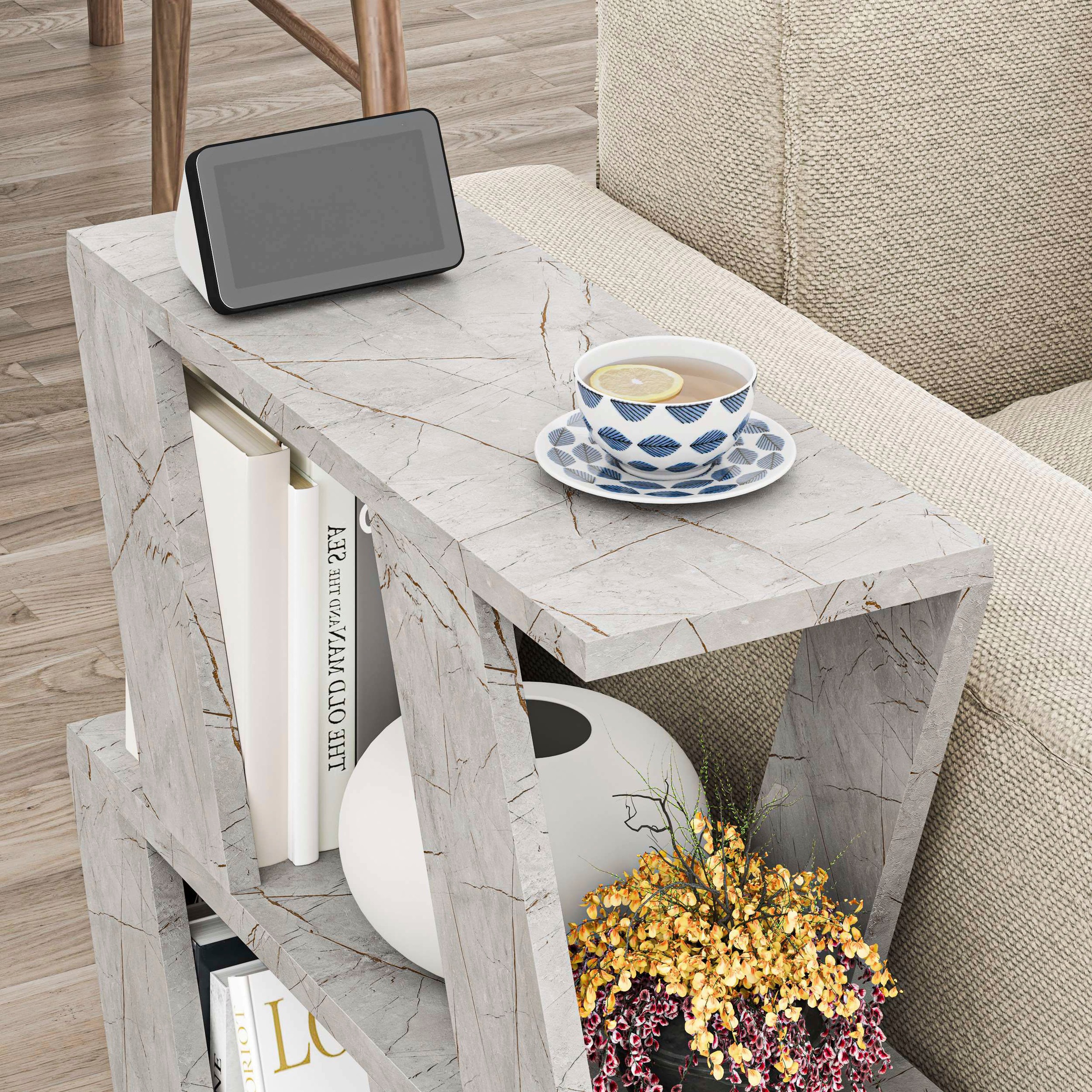 Decortie Beistelltisch »LAZENA BEISTELLTISCH«, (Packung, 1 St.), Leichte Montage, Lagerung, Platzsparend