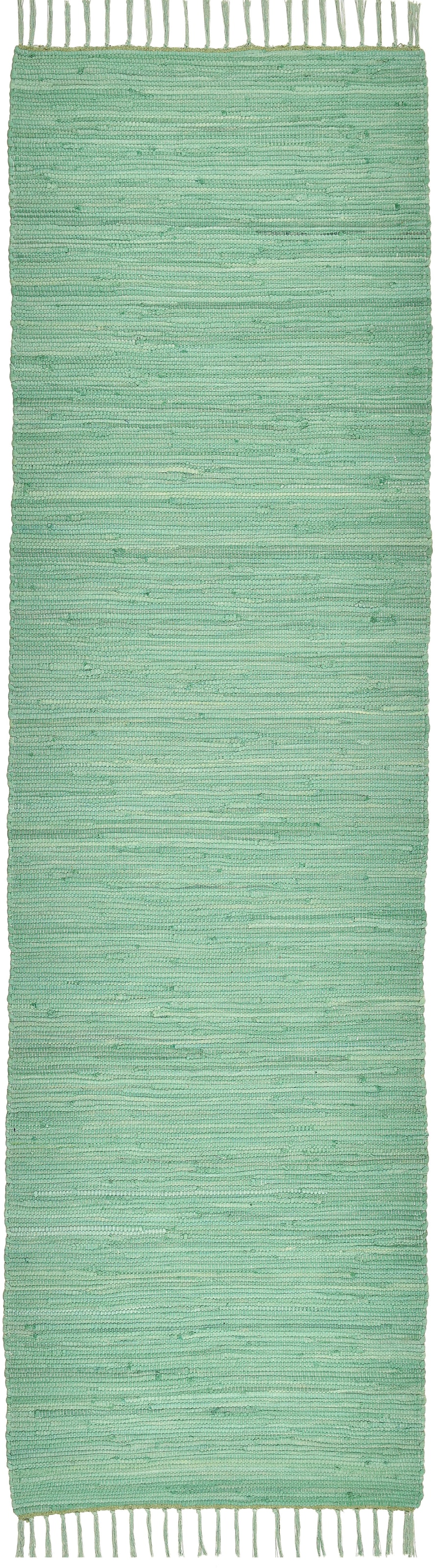 THEKO Teppich »Happy Cotton Fleckerl, handgewebt«, rechteckig, 5 mm Höhe, F günstig online kaufen