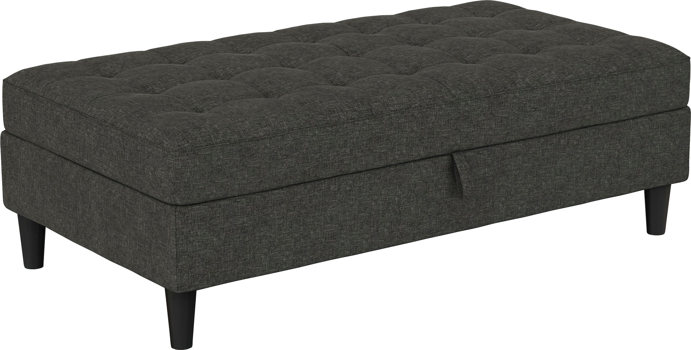 Dorel Home Stauraumhocker »Presley«, Polsterhocker mit Stauraum, frei im Raum stellbar, Sitzhöhe 43 cm