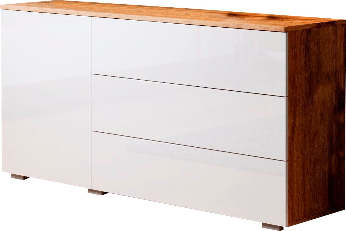 INOSIGN Sideboard »PARIS«, (1 St.), Moderne 110cm breite grifflose Kommode, vielseitig einsetzbar