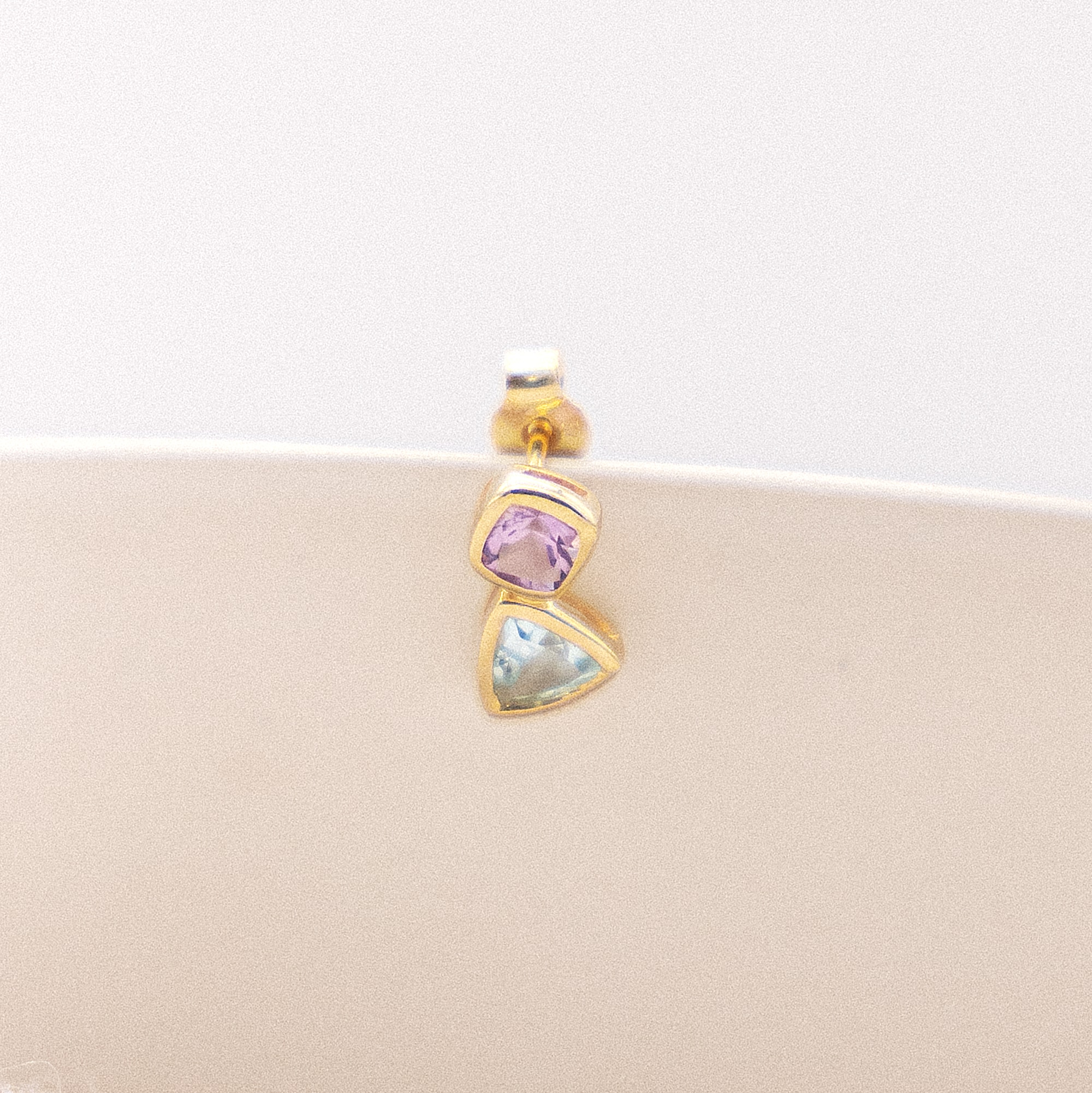 Fascination by Ellen K. Paar Ohrstecker »Gold 375 Blautopas (beh.) + Amethyst«