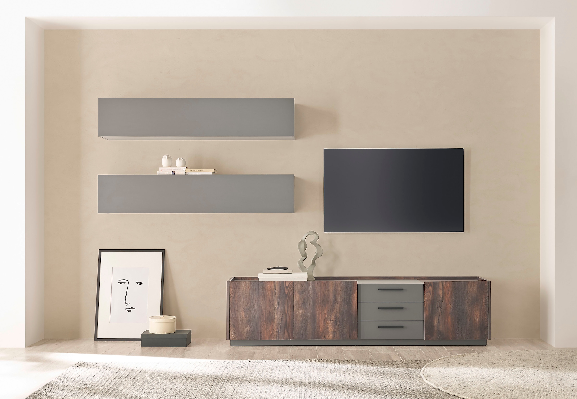 INOSIGN Schrank-Set »LARGO«, (Set, 3 St.), mit Soft-Close und Push to open- günstig online kaufen