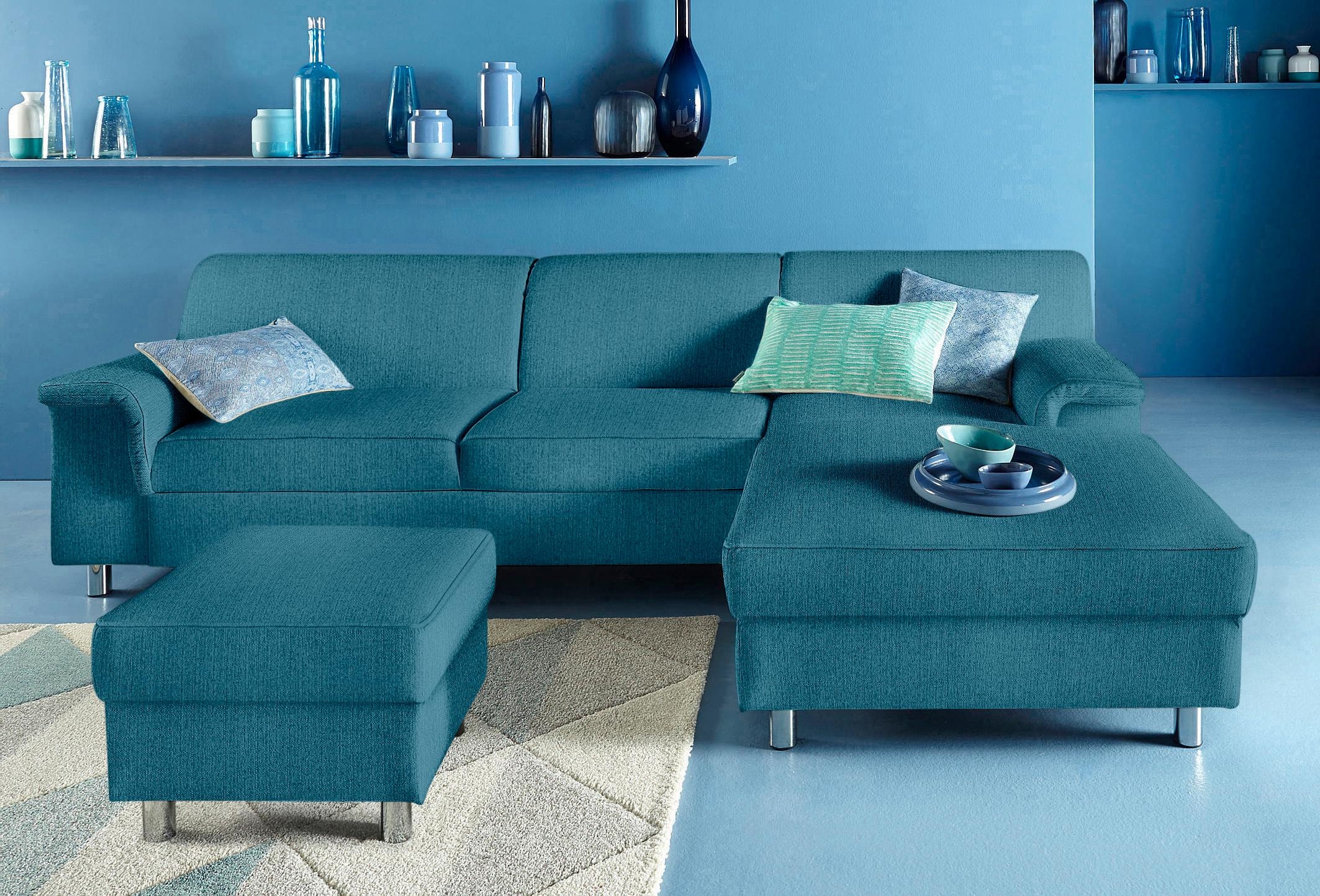 DOMO collection Ecksofa »Jamie, modern und elegant, Fußhöhe 9cm, L-Form,« w günstig online kaufen