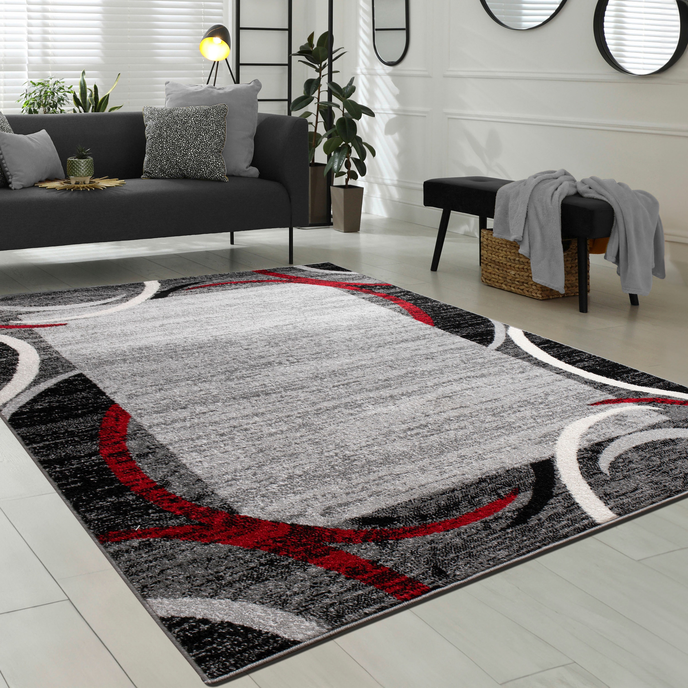 Paco Home Läufer »Sinai 059«, rechteckig, 13 mm Höhe, Kurzflor, mit Bordüre günstig online kaufen