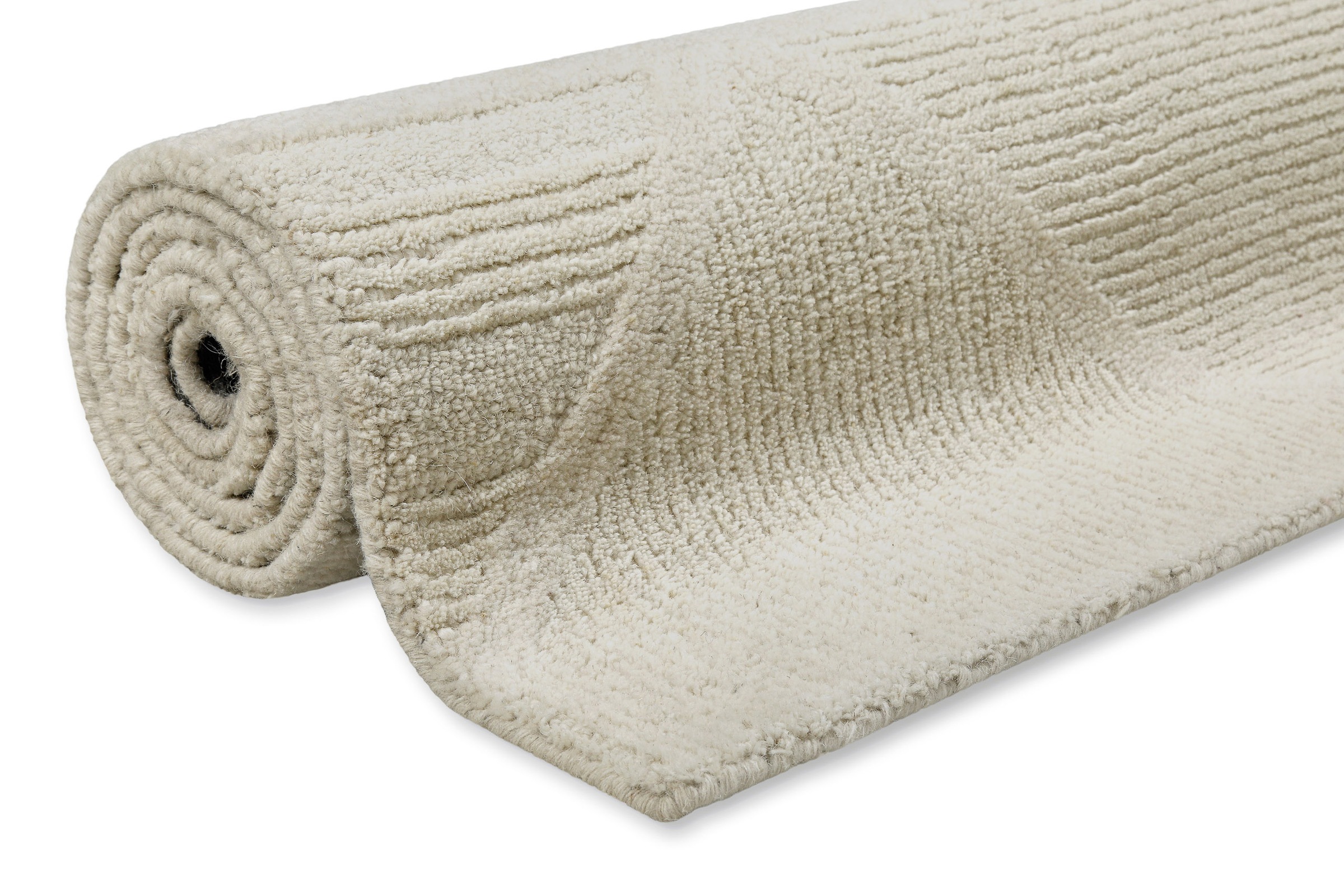 Wecon home Wollteppich »Hamptons FIVETEEN«, rechteckig, 15 mm Höhe, Läufer, Schurwolle, Kurzflor, Wohn- & Schlafzimmer, Hoch-Tief-Effekt