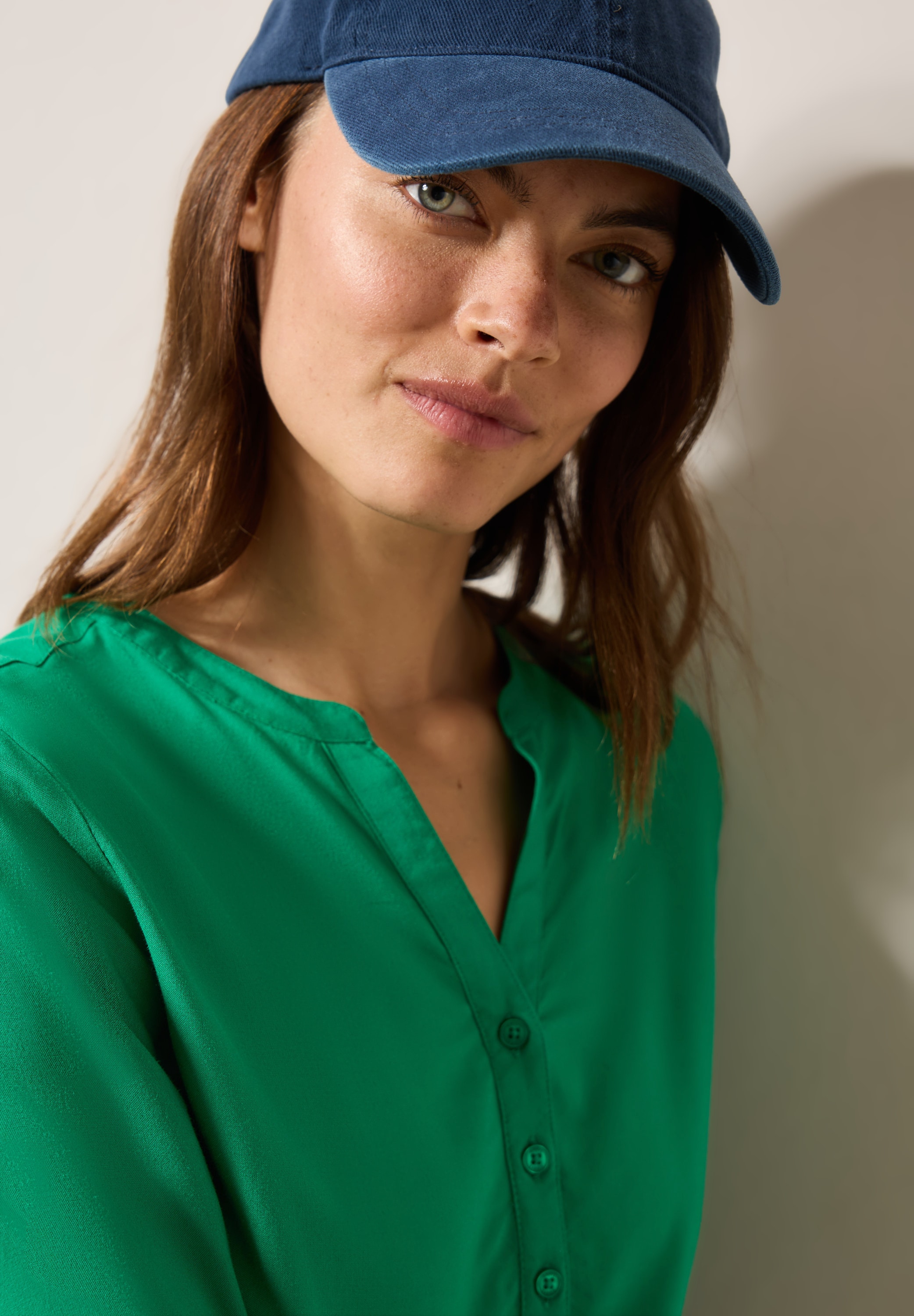 Cecil Klassische Bluse, in Unifarbe