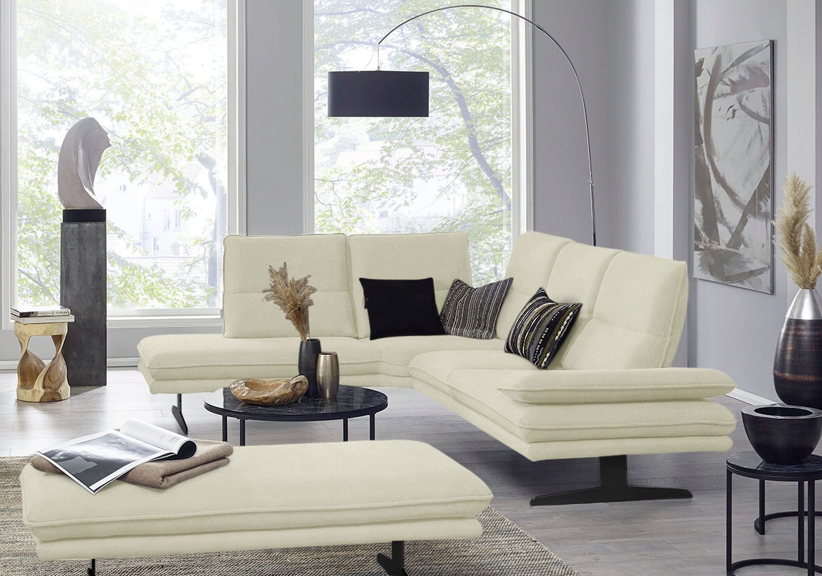 W.SCHILLIG Ecksofa "broadway, Designsofa, toller Sitzkomfort, zeitlos, eleg günstig online kaufen
