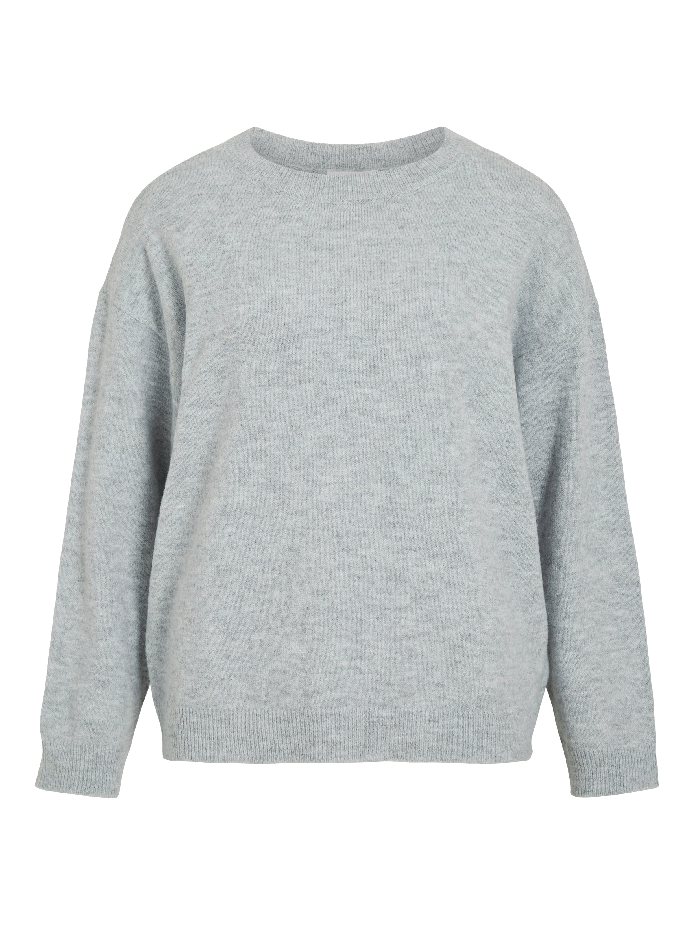 Vila Strickpullover »VILIGA L/S O-NECK KNIT TOP - NOOS« Materialmix, relaxed fit