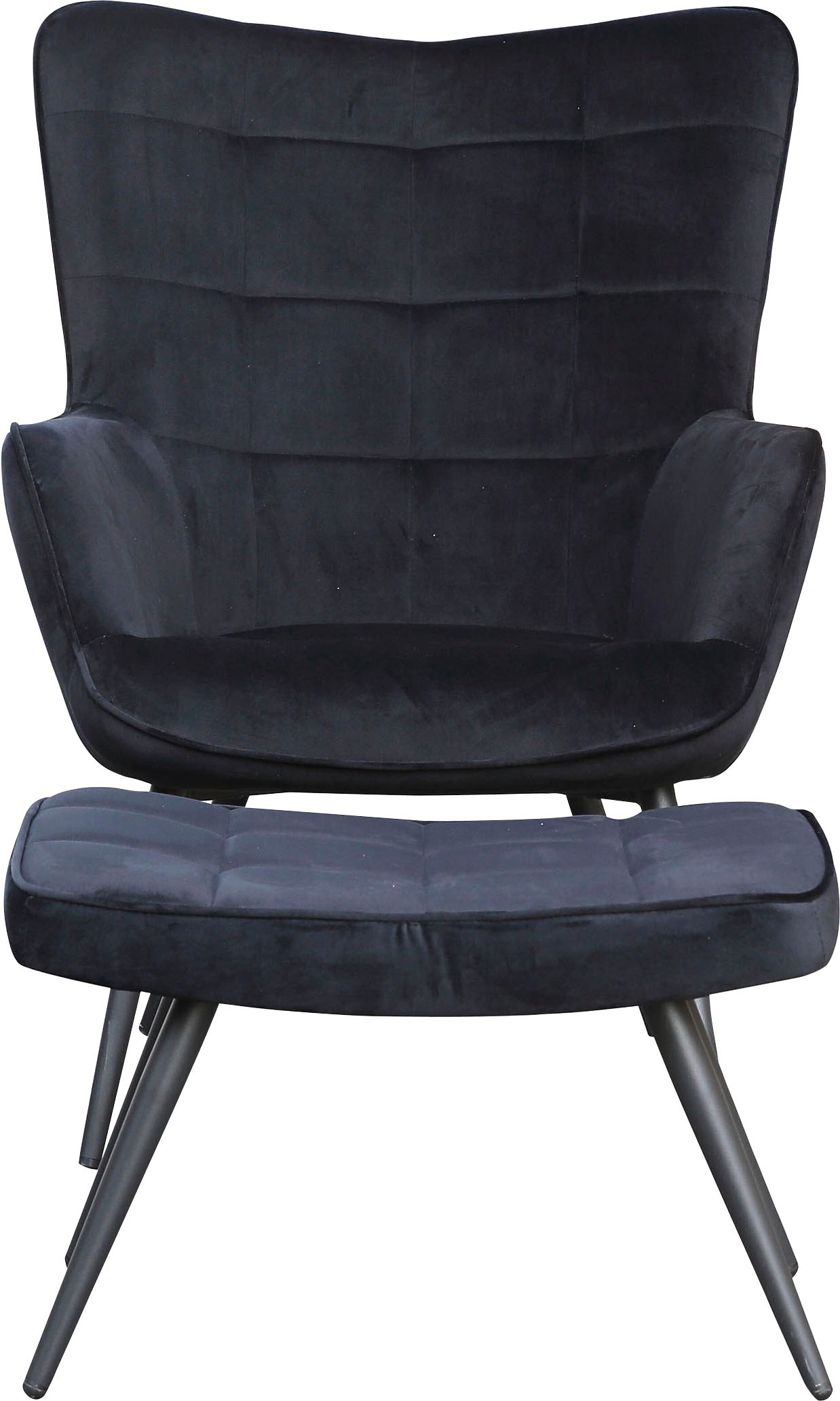 byLIVING Sessel »Uta« 1 Stk. tlg. wahlweise mit oder ohne Hocker, in Cord, günstig online kaufen