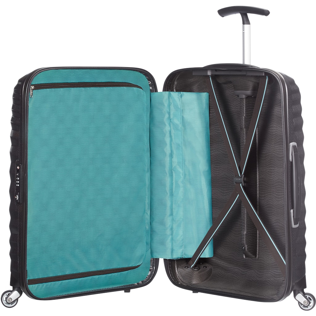 Samsonite Hartschalen-Trolley »Lite-Shock Black, 55 cm«, 4 Rollen