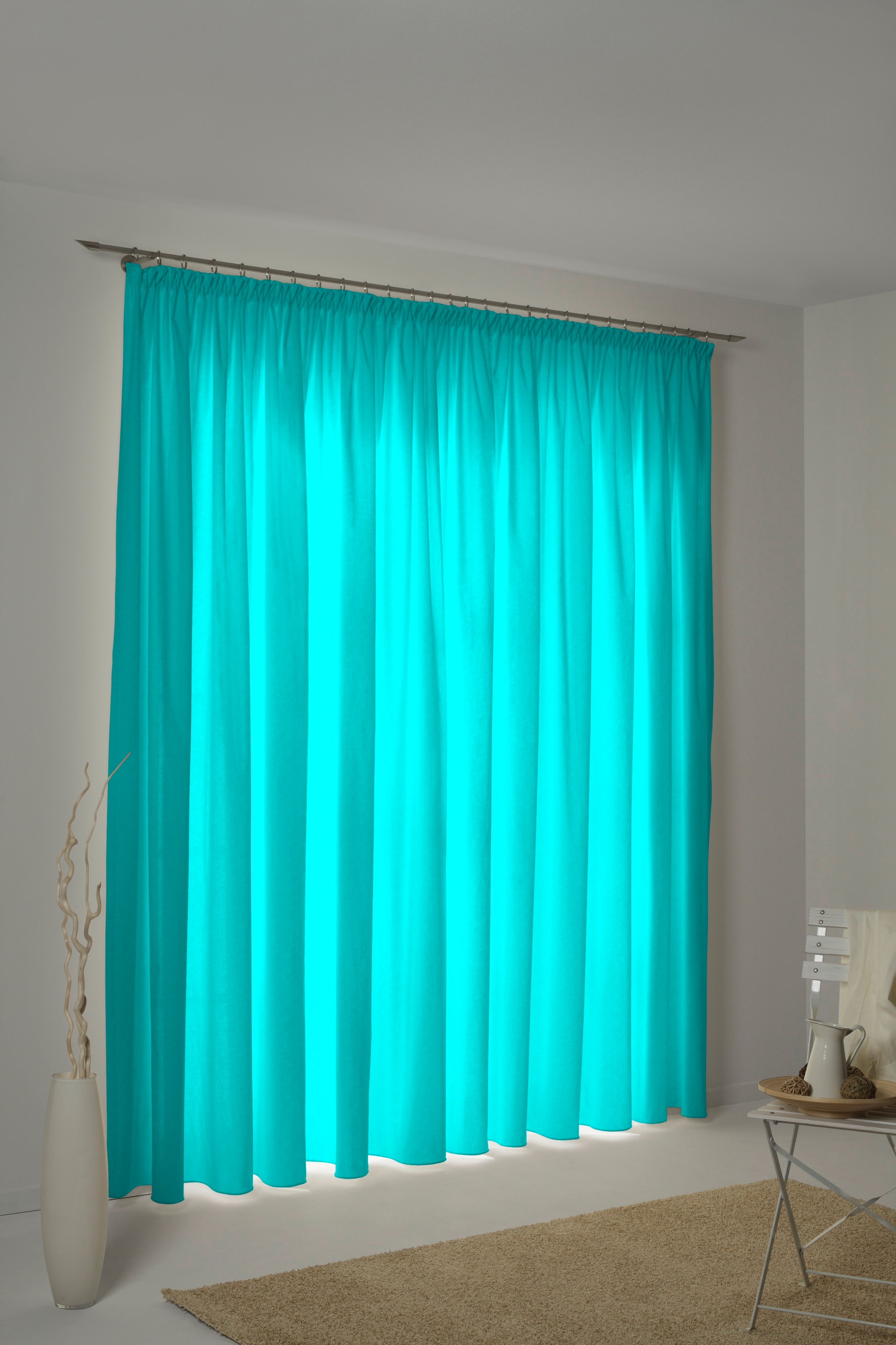 Wirth Vorhang »WirthNatur« Kräuselband 1 Stk. tlg. 2-lagig günstig online kaufen