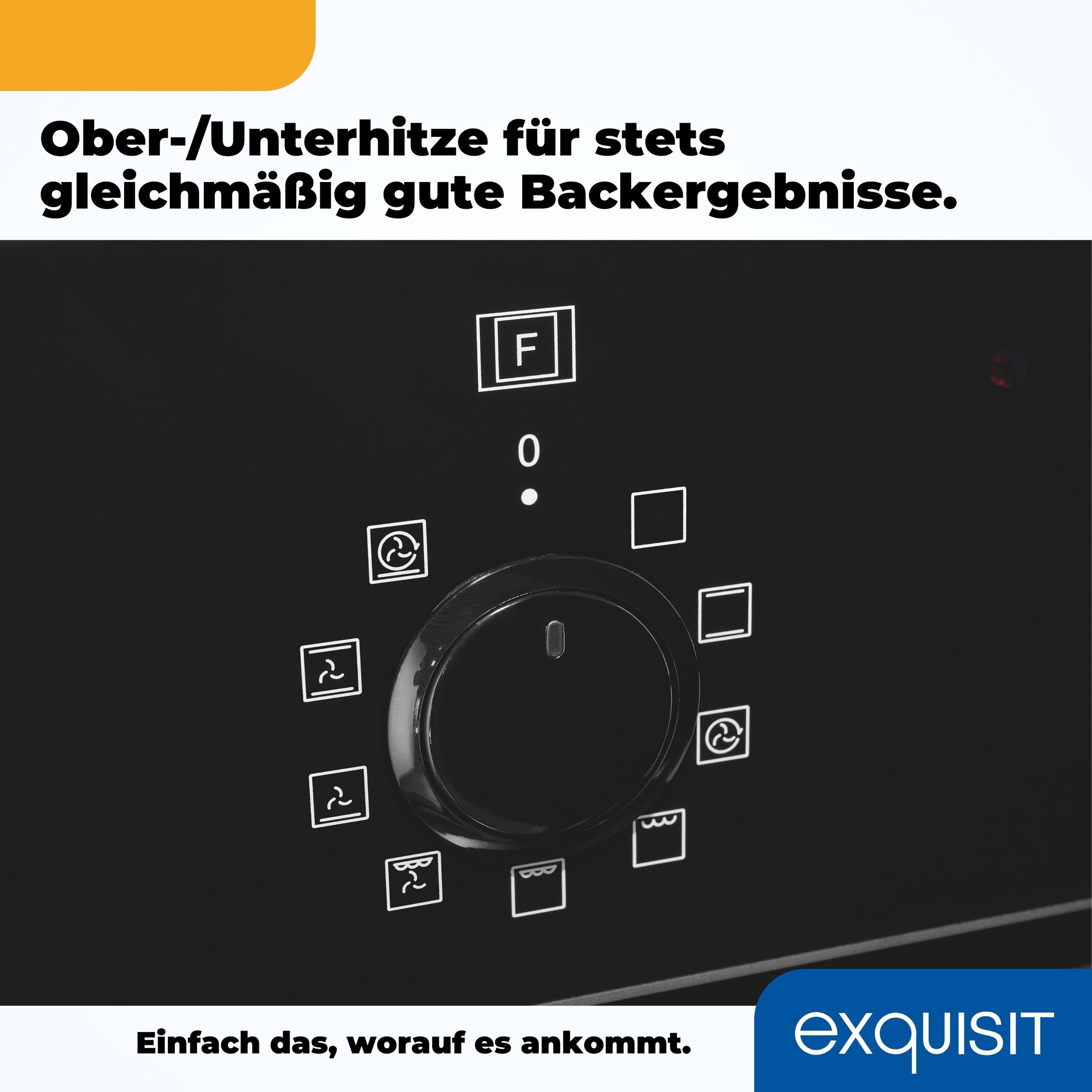 exquisit Einbaubackofen  »EBE278-H-020 schwarz«