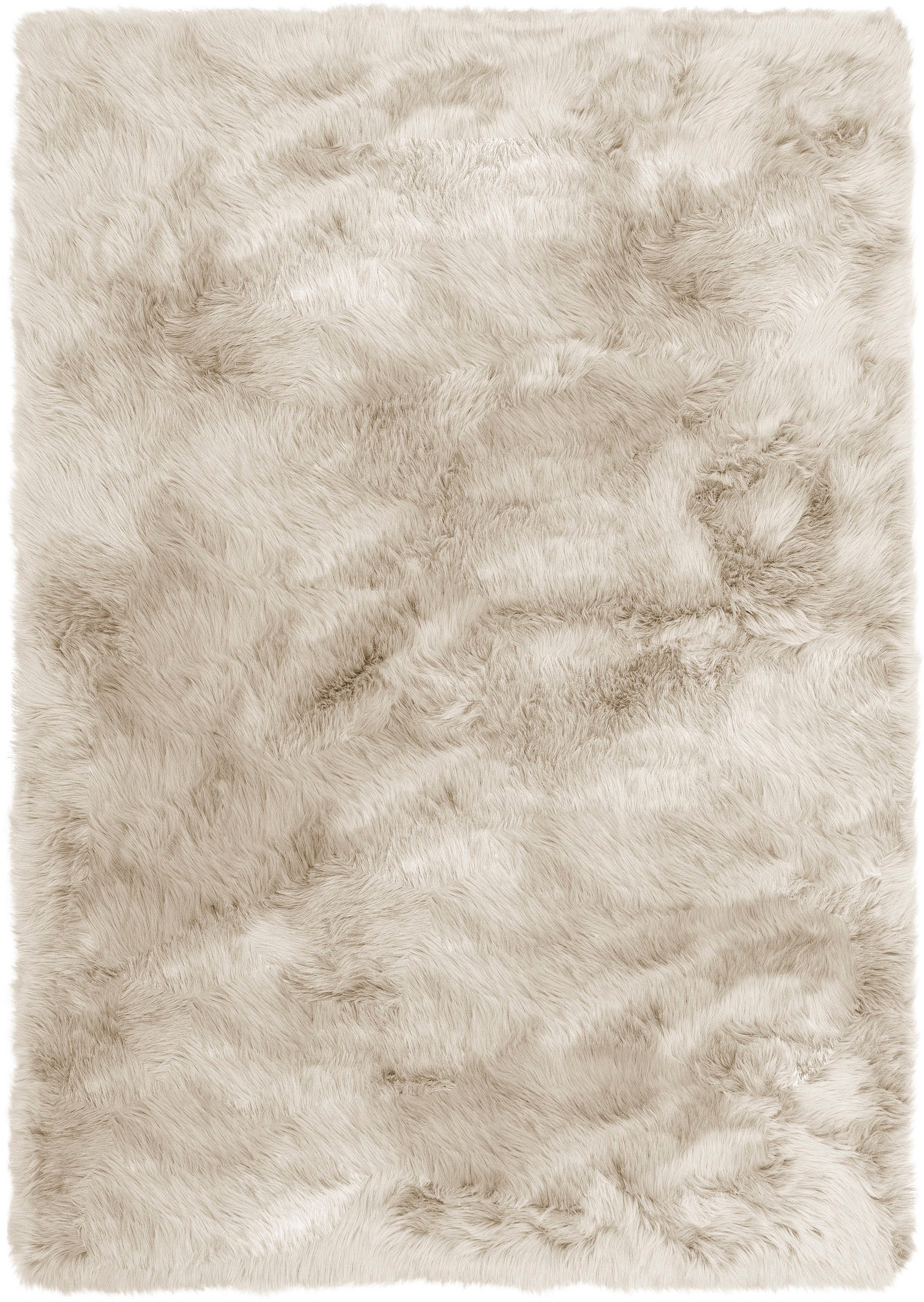 my home Hochflor-Teppich »Valeria Fellteppich kuschelig«, rechteckig, 60 mm Höhe, Kunstfell, weiche Teppiche, Wohnzimmer, Schlafzimmer, Esszimmer