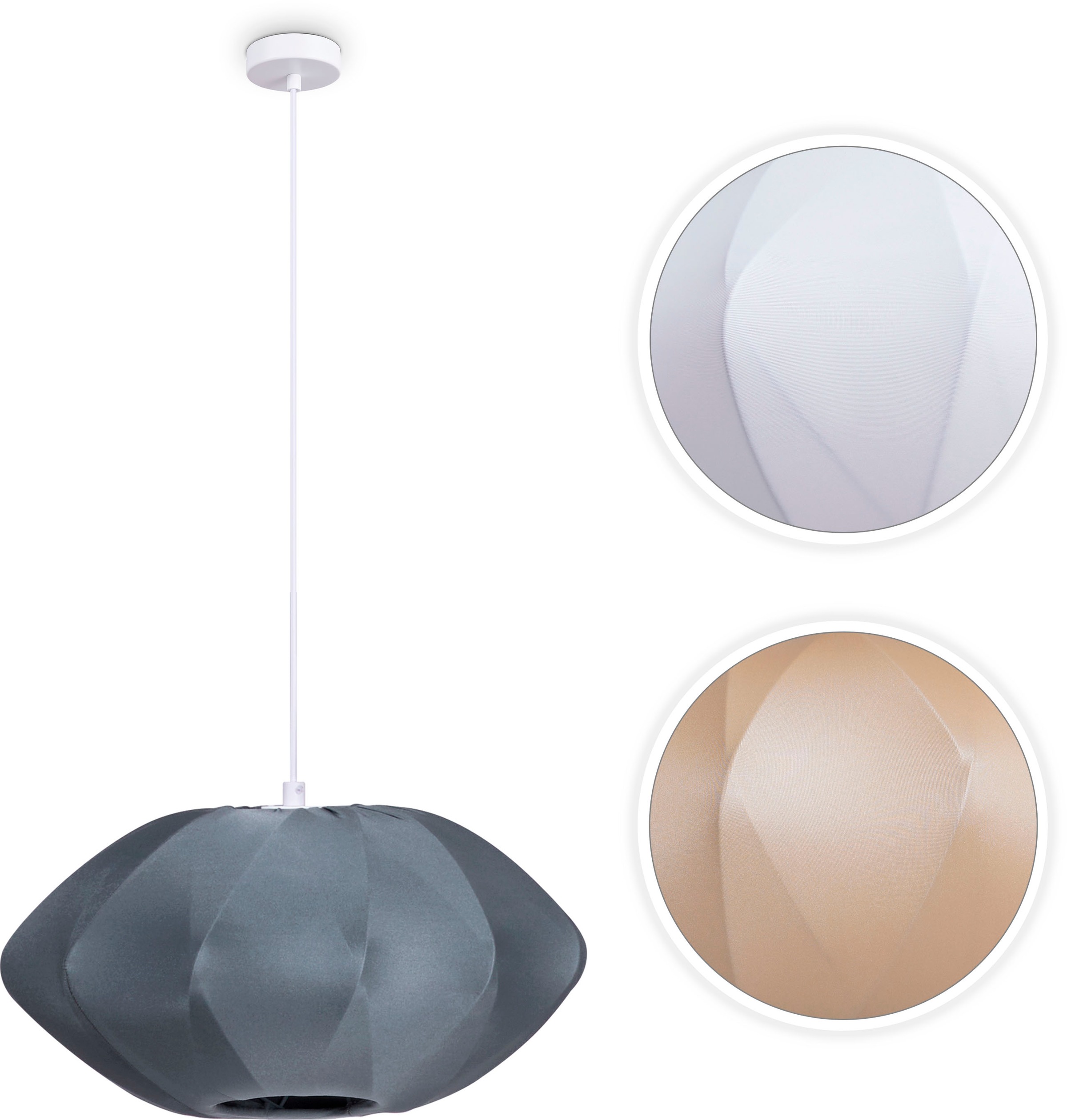 Paco Home Pendelleuchte »HUGO PD1«, 1 flammig, Leuchtmittel E27   ohne Leuc günstig online kaufen