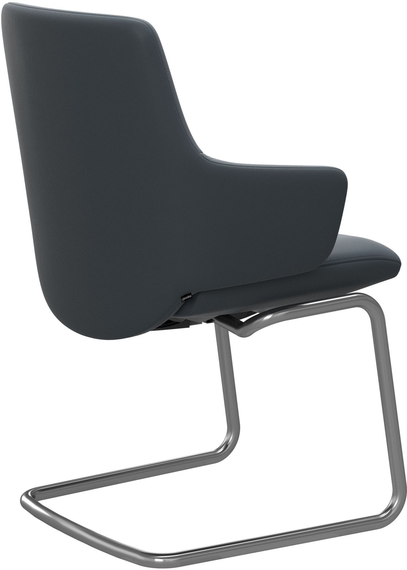 Stressless® Polsterstuhl »Laurel«, Leder BATICK, Low Back mit Armlehne, Größe L, mit Beinen aus Stahl in Chrom glänzend