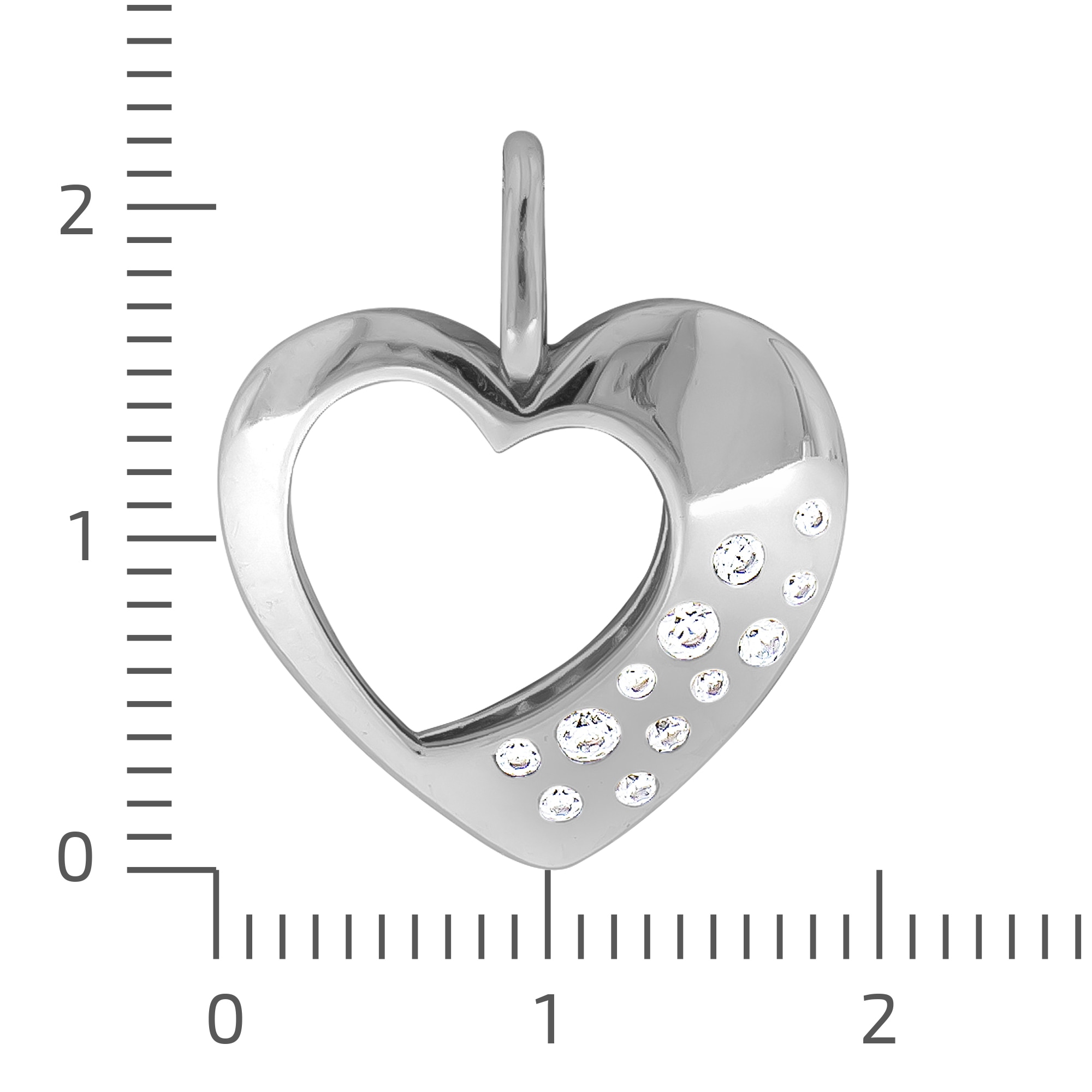 Vivance Kettenanhänger »925 Silber rhodiniert mit Zirkonia«