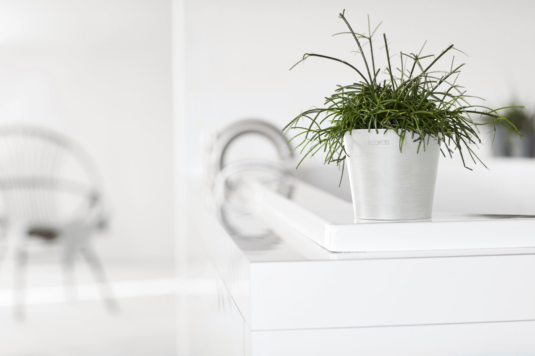 ECOPOTS Blumentopf »Amsterdam Mini 10,5 Weiß« für den Innenbereich