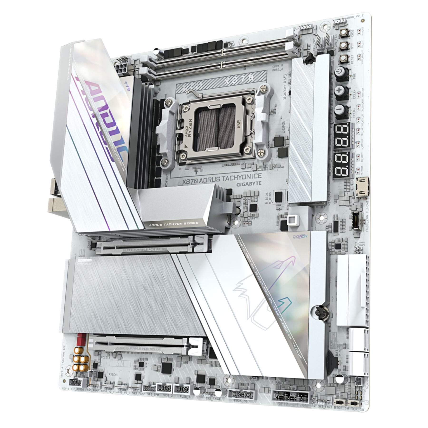 Gigabyte Mainboard »X870 AORUS TACHYON ICE Mainboard – Unterstützt AMD Ryzen 9000 CPUs, di«