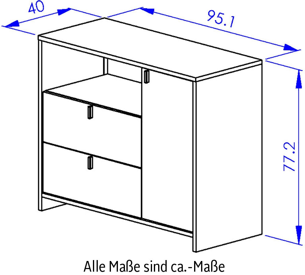 Gami Schlafzimmer-Set »RITMO SCHLAFZIMMER SET 2« 7 Stk. tlg. Ein Schlafzimmer im zeitlosen Stil mit vielen praktischen Lösungen!