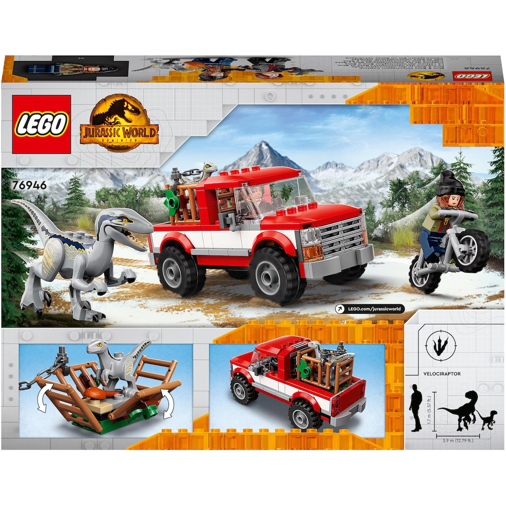 LEGO® Konstruktionsspielsteine »Blue & Beta in der Velociraptor-Falle (76946), LEGO® Jurassic World«, (181 St.)