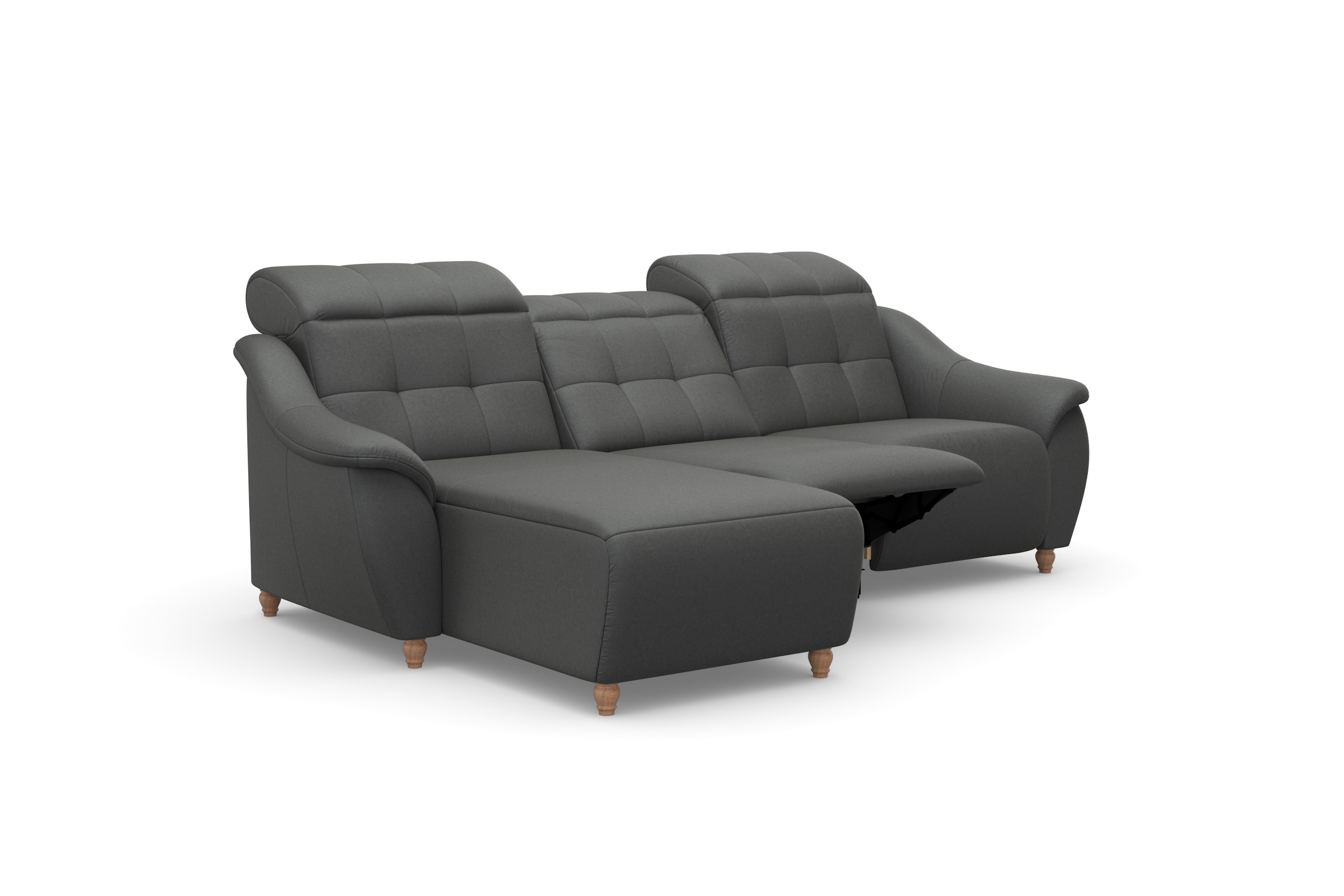 Home affaire Ecksofa »Boston L-Form«, (2 St.), Kopfteilverstellung an jeder Sitzfläche, wahlweise Relaxfunktion