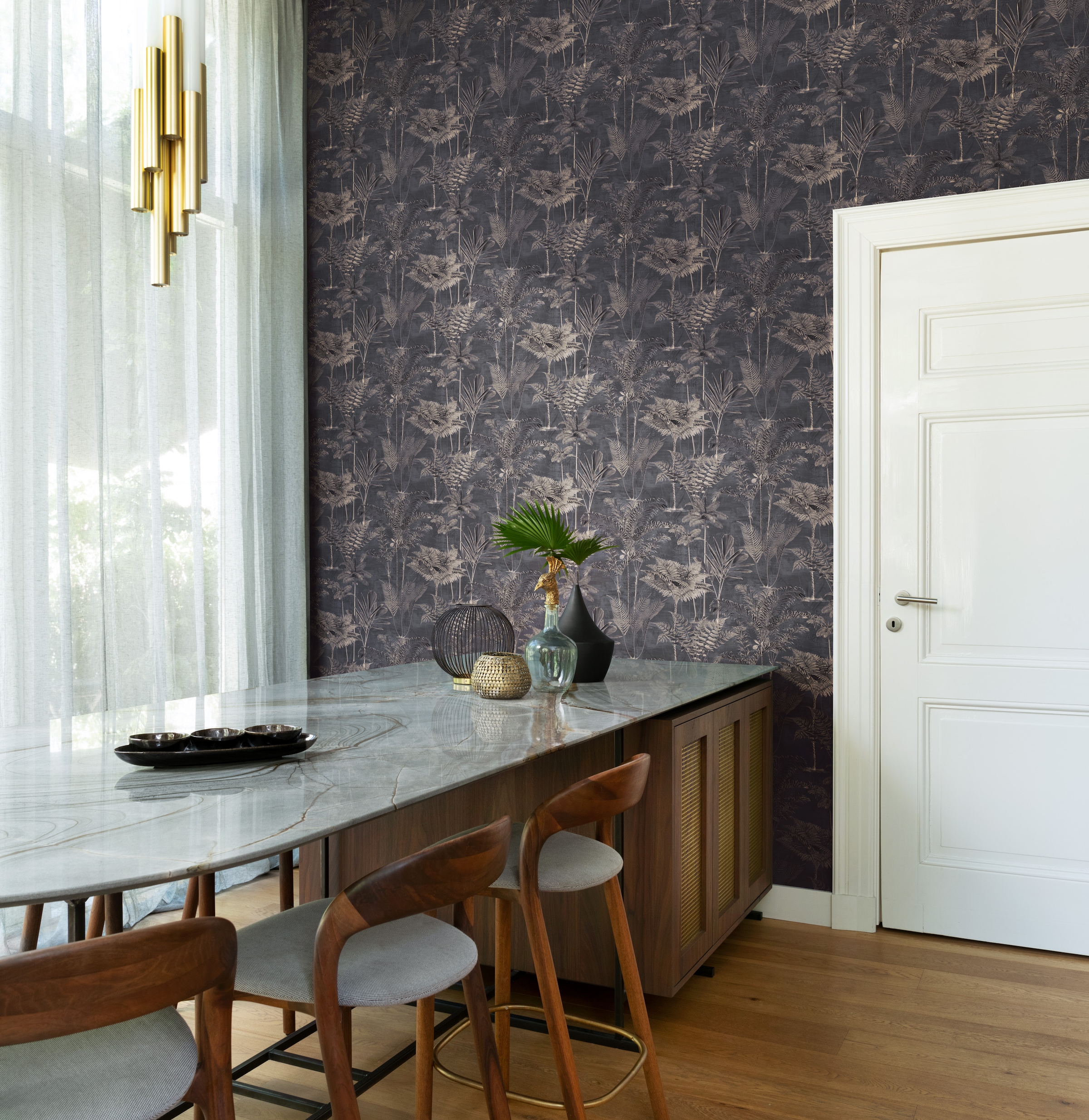 Rasch Vliestapete »Vliestapete Lirirco 555165« botanisch strukturiert