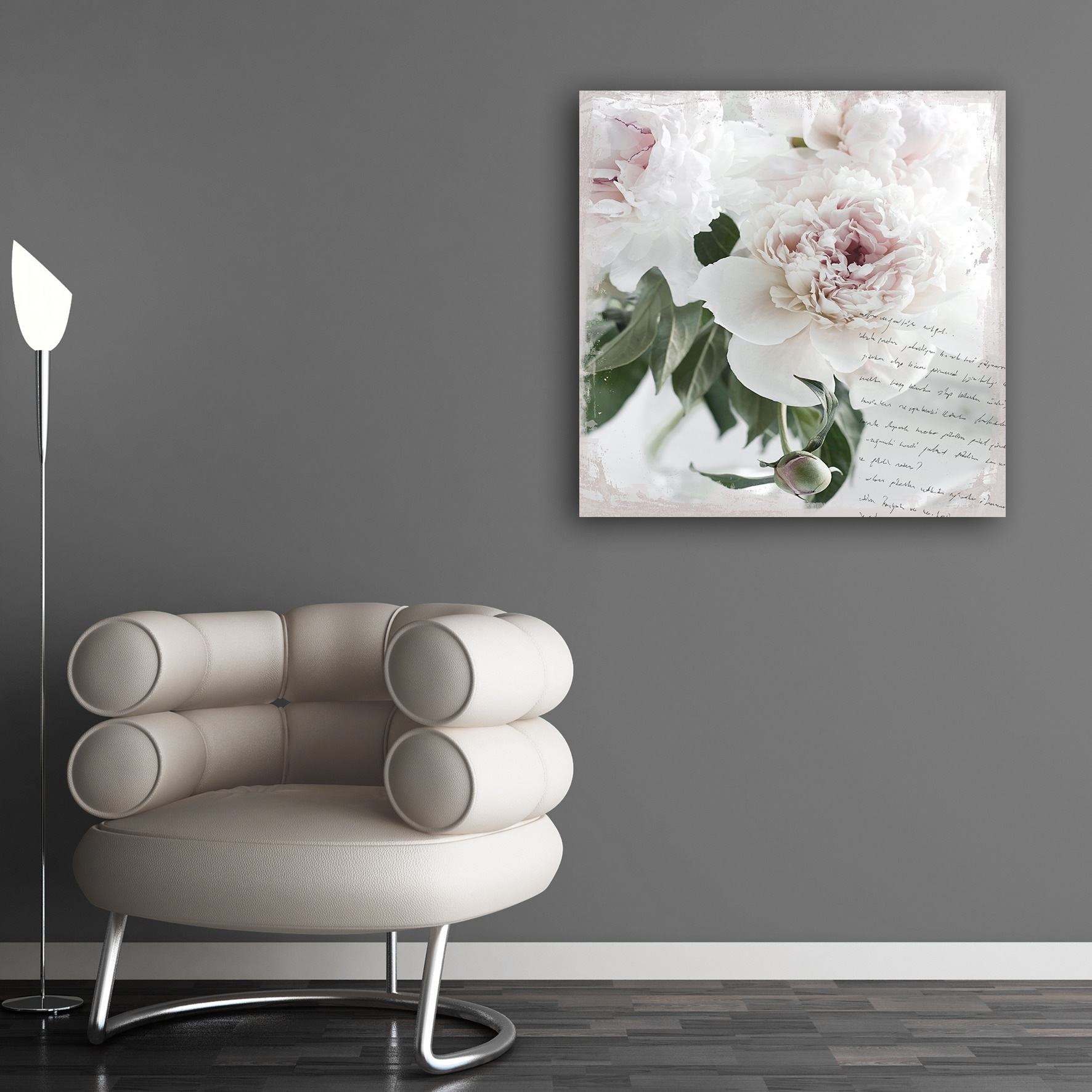 queence Acrylglasbild »Poesie & Rose«, Blumen-Blumenbilder-Pflanzen-Sprüche günstig online kaufen