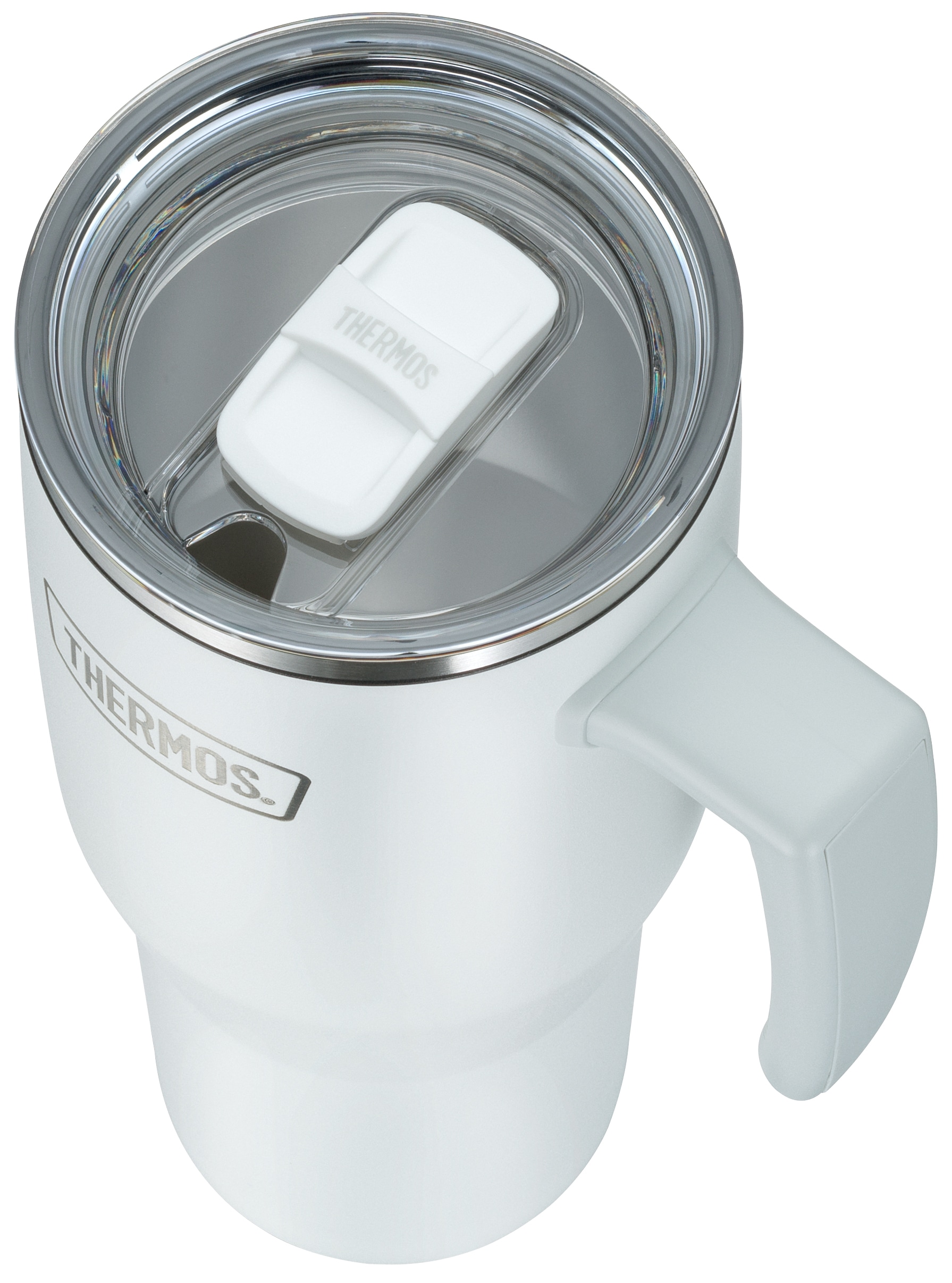 THERMOS Thermobecher »REFRESHING SERIES ISOLIERTRINKBECHER mit Strohhalm«, (1 tlg.), 1,10l, 6h heiß & 6h kalt, mit Griff