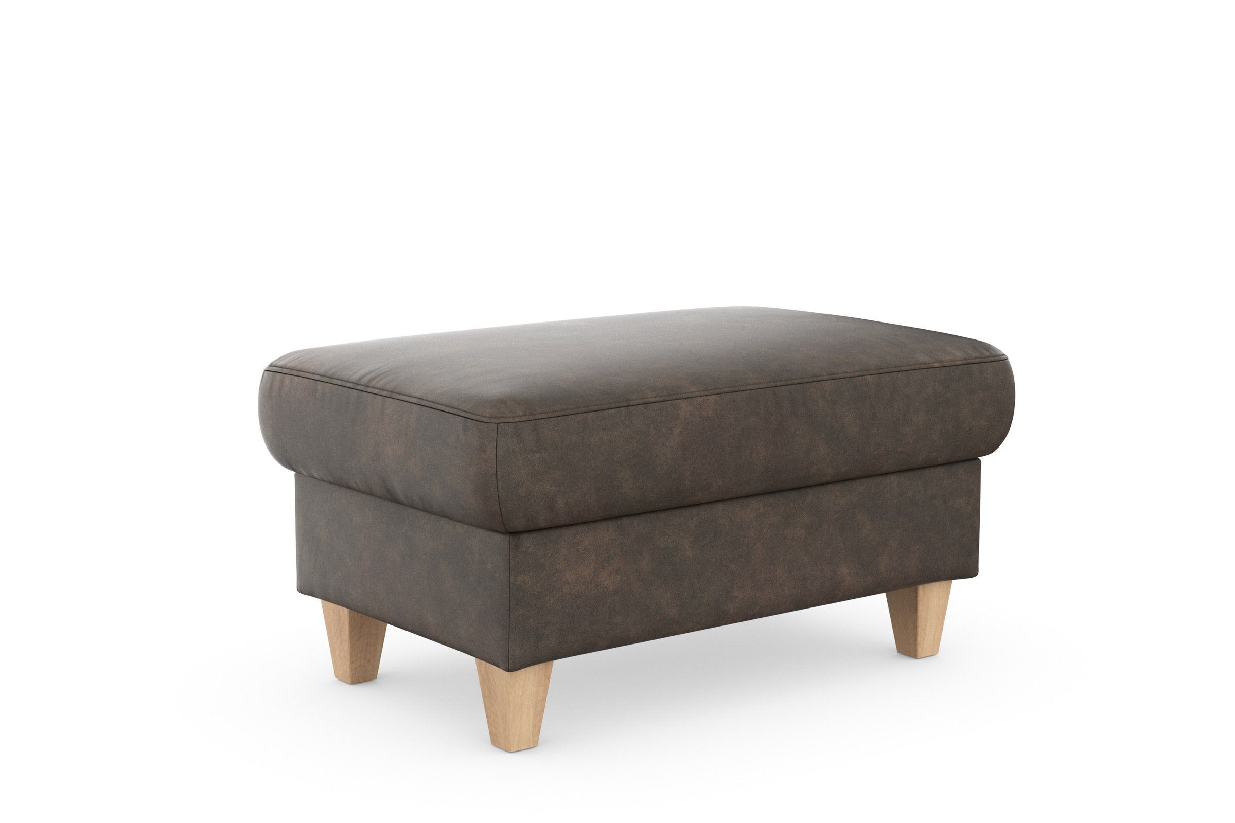 sit&more Stauraumhocker »Farö«, mit Stauraum und Federkern und naturfarbenen Füßen
