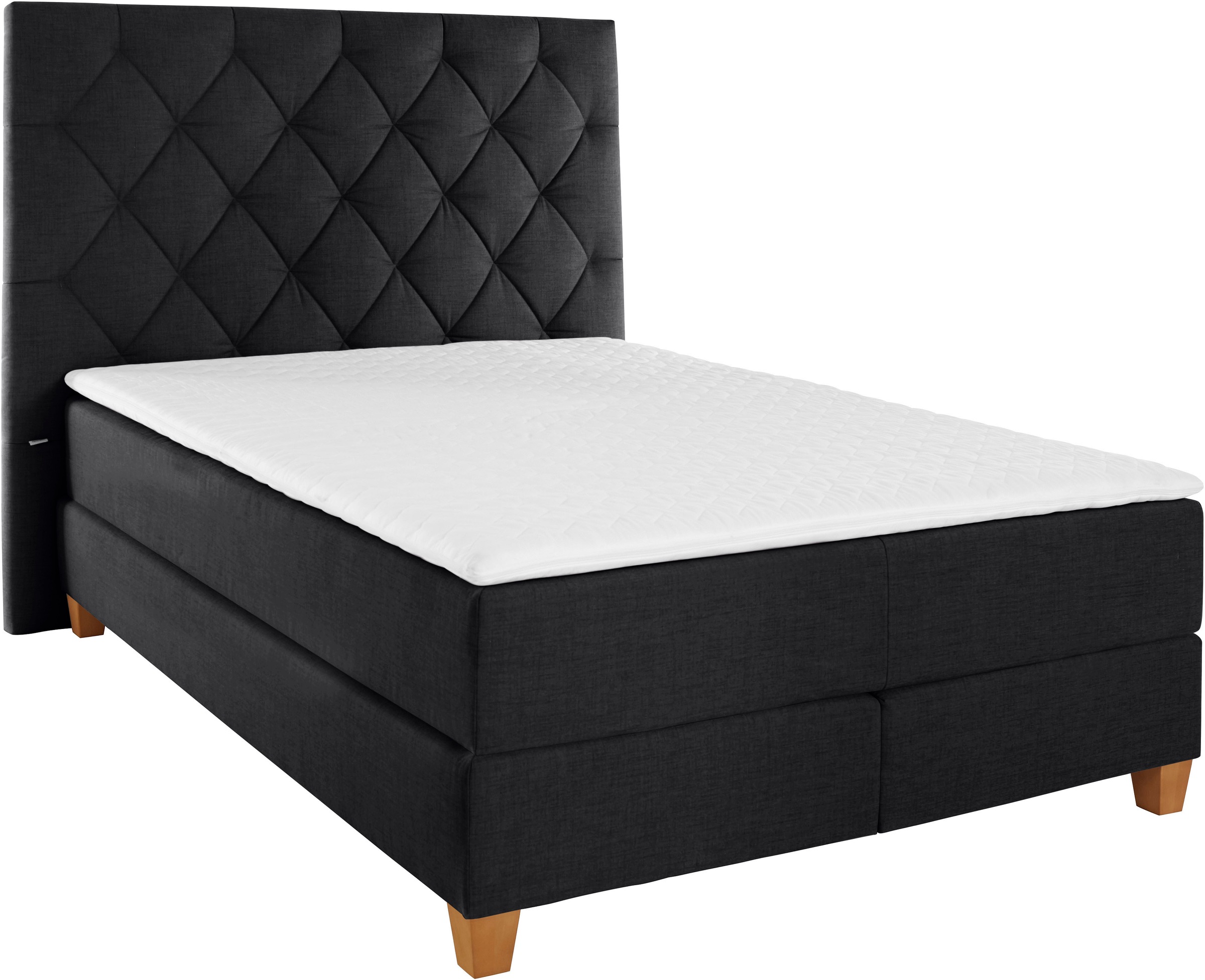 Guido Maria Kretschmer Home&Living Boxspringbett »Harmones hoch«, in 3 Breiten, Härtegrad auch im Mix mit je 1 Matratze in H2 und H3