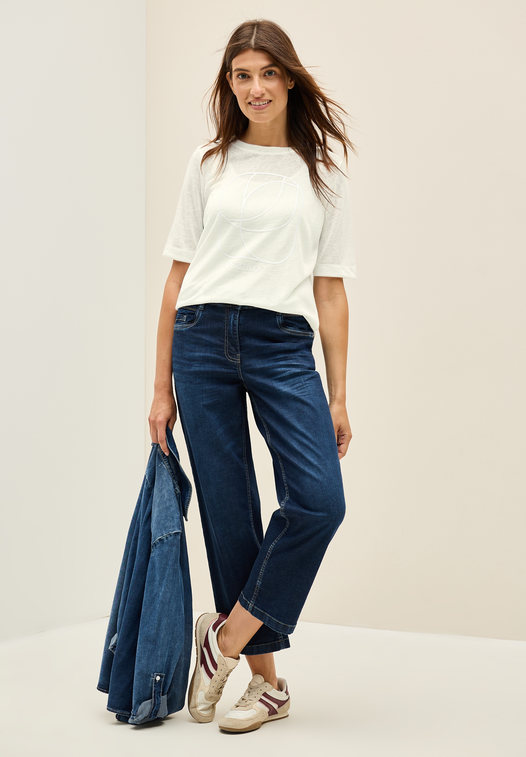 Cecil T-Shirt , mit tonalem Print
