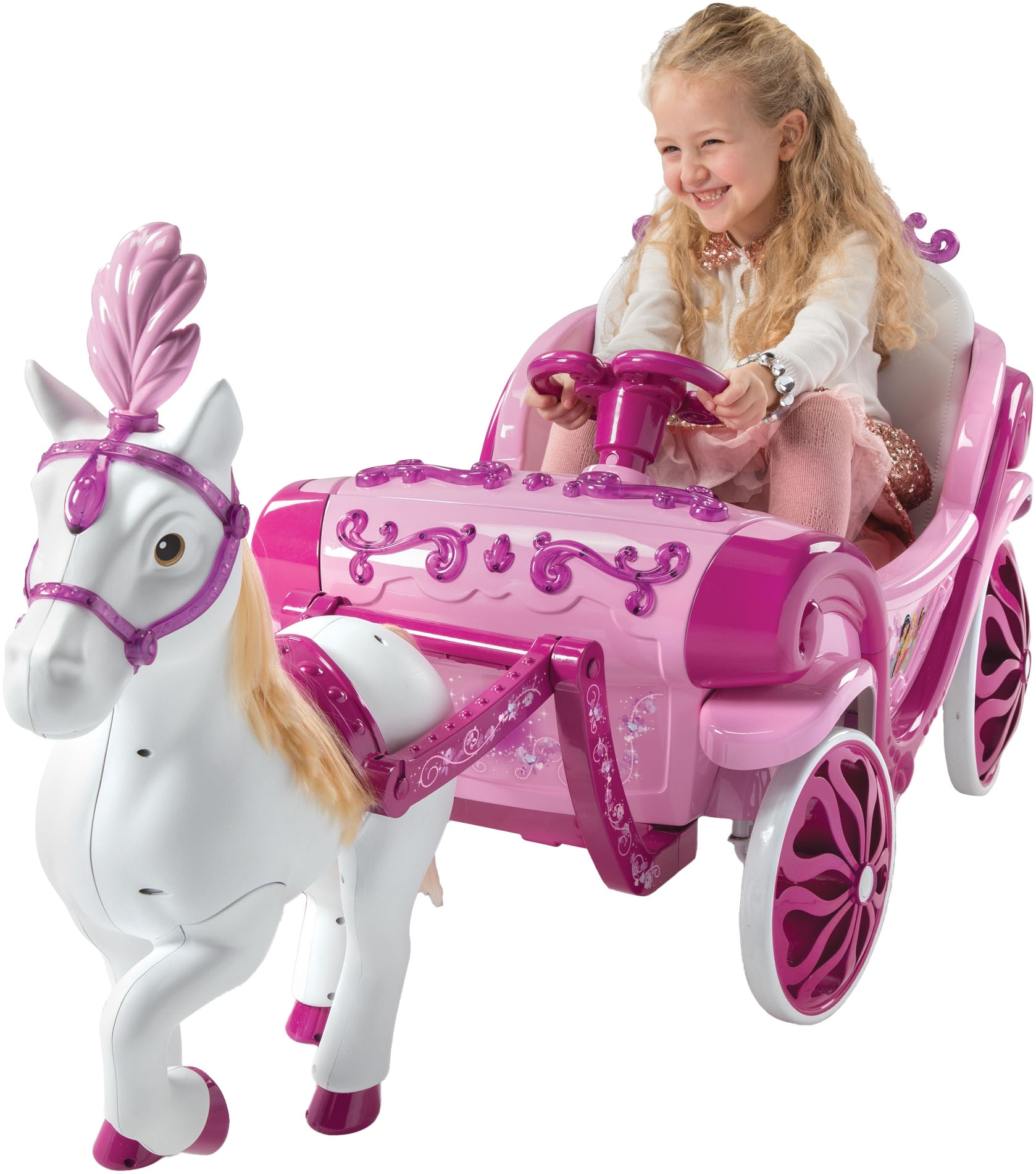 Huffy Elektro-Kinderauto »Princess-Kutsche 7.2v Batterie zum Aufsitzen« ab 3 Jahren bis 30 kg
