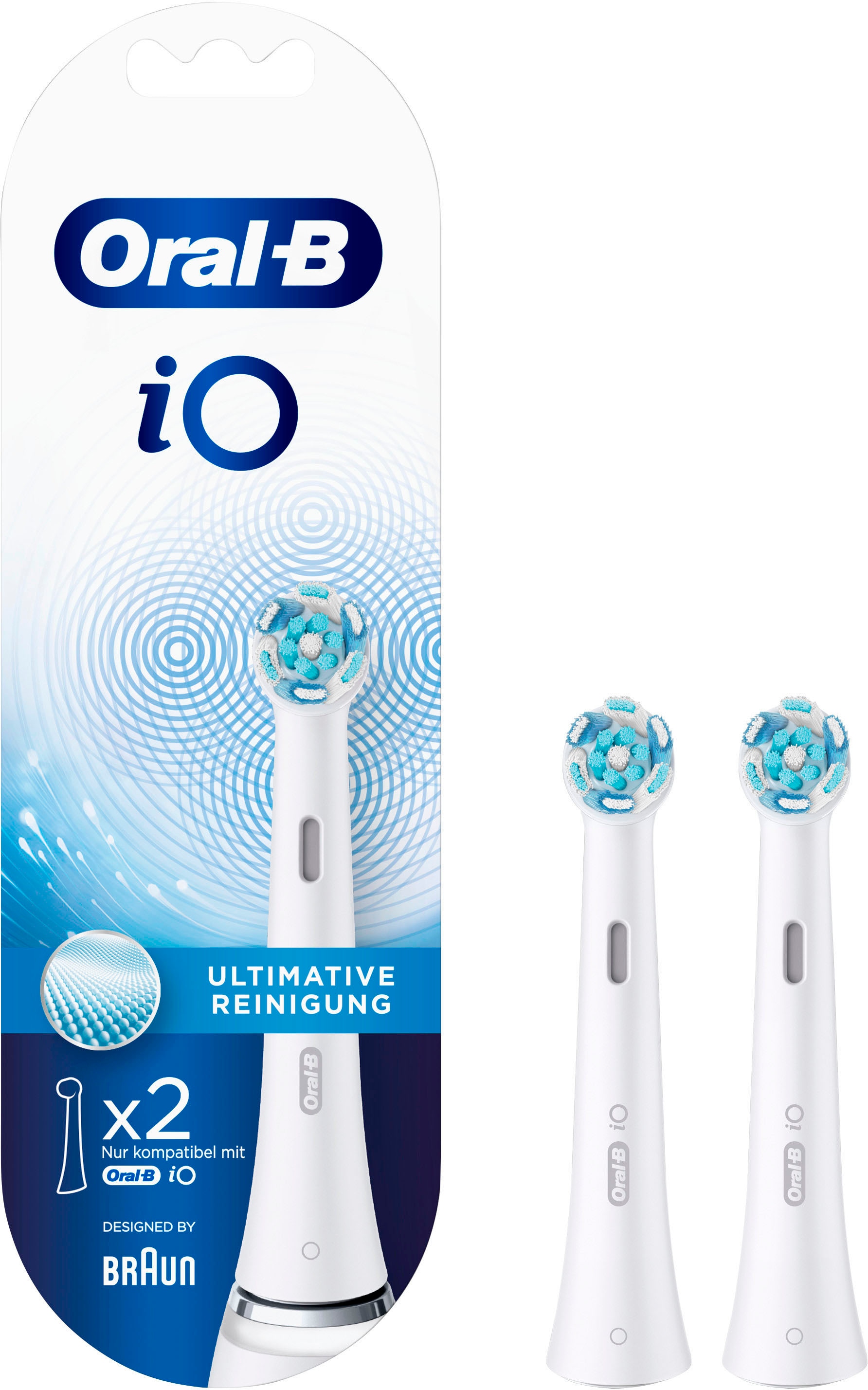 Oral-B Aufsteckbürsten »iO Ultimative Reinigung«, iO Technologie, 2 Stück