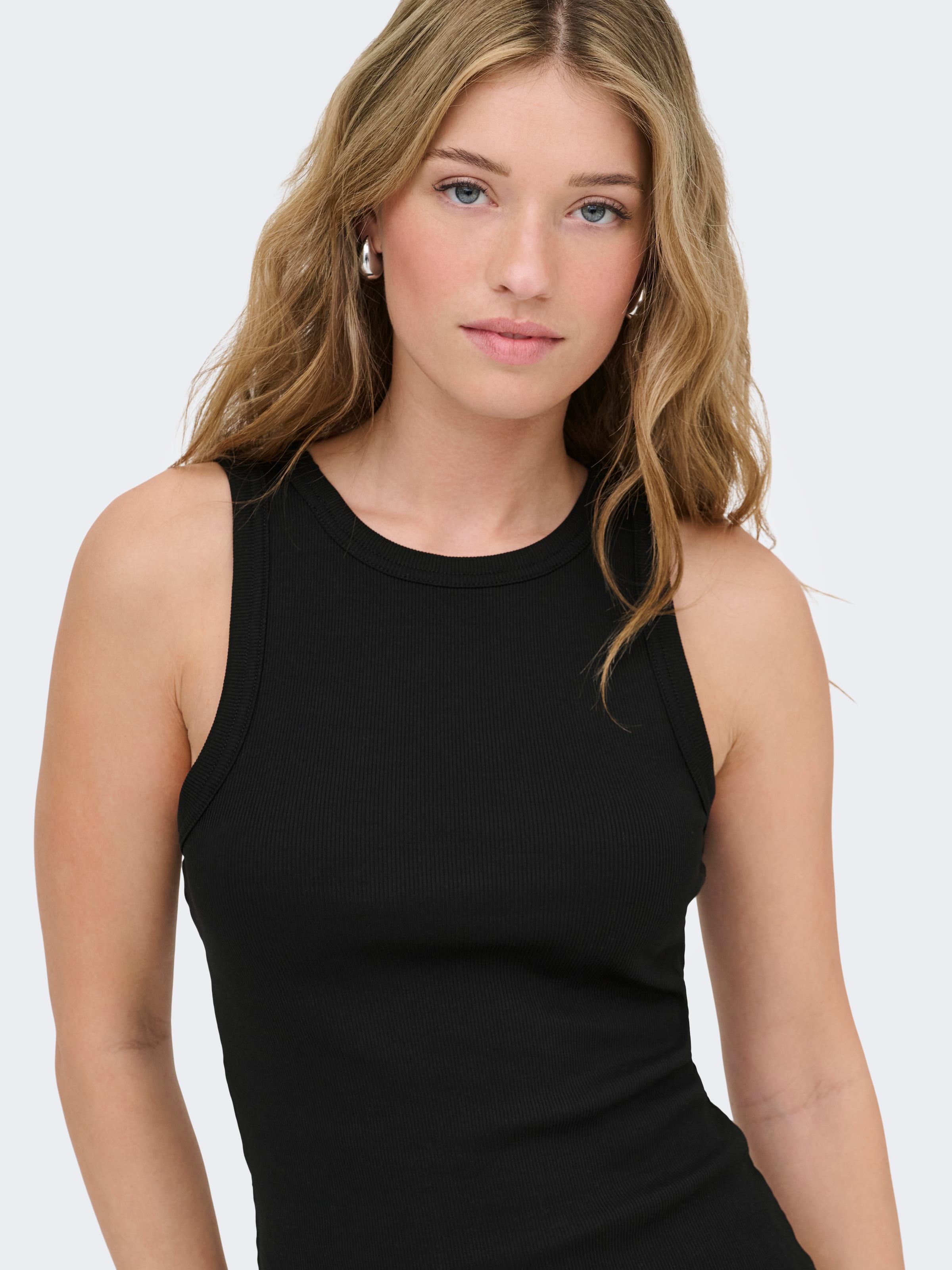 ONLY Tanktop »ONLVAL 2-WAY TANK TOP JRS NOOS« Baumwollmischung, Rundhals