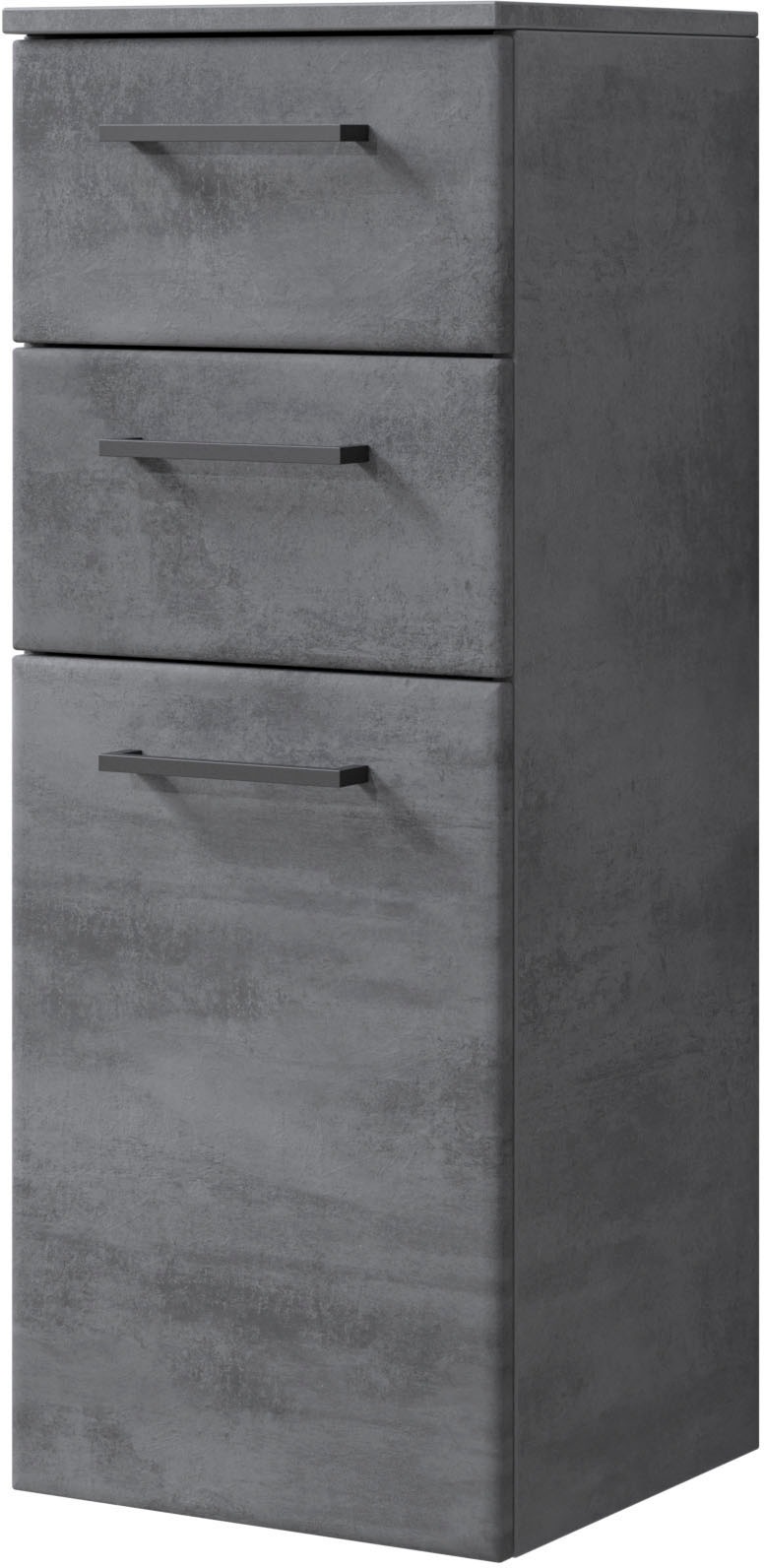 Saphir Badmöbel-Set »Quickset 945 3-teilig, Keramik-Waschtisch mit LED-Spiegelschrank«, (4 St.), Unterschrank, 6 Türen, 3 Schubladen, 8 Einlegeböden, inkl. Türdämpfer