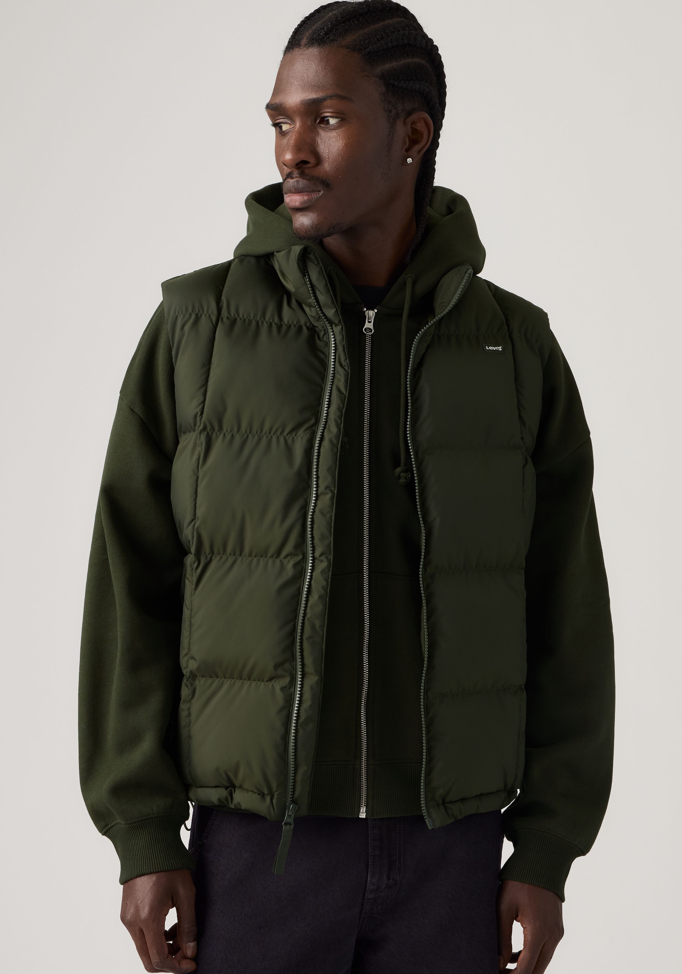 Levi's® Steppweste »PIEDMONT VEST« Hoher Stehkragen, durchgehender Reißverschluss