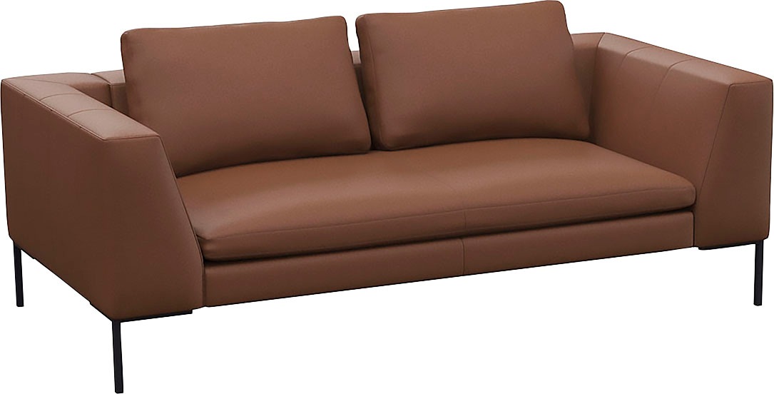 FLEXLUX 2,5-Sitzer »Loano«, modernes Sofa, frei im Raum stellbar, lose Kissen, Kaltschaum im Sitz