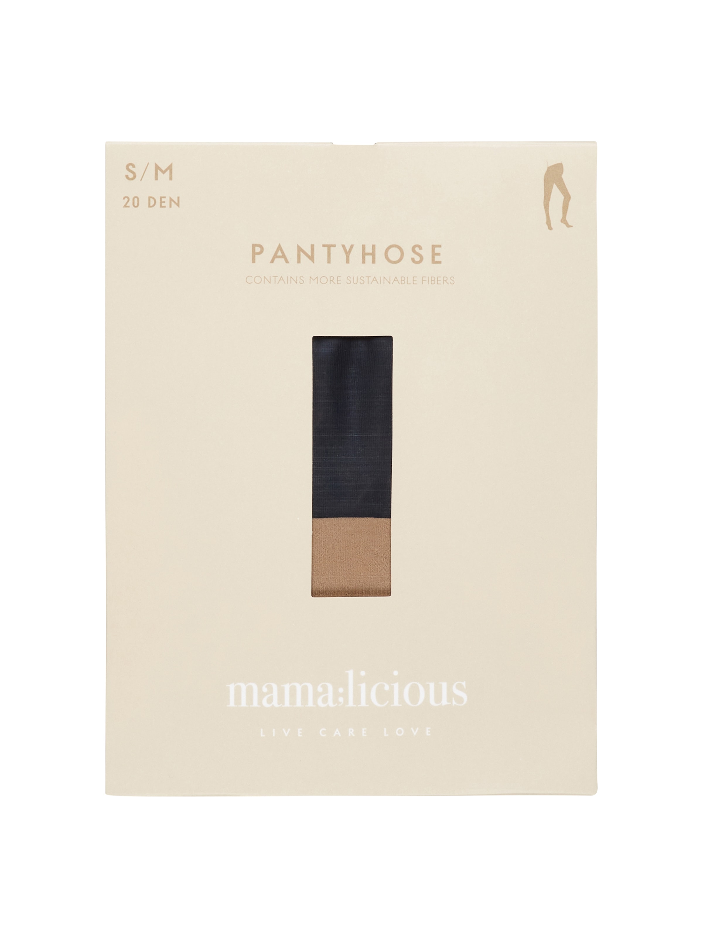 Mamalicious Umstandsstrumpfhose »MLMALOU PANTYHOSE 20 DEN 2-P A. NOOS«, (Packung, 2 St.), mit Shaping Effekt