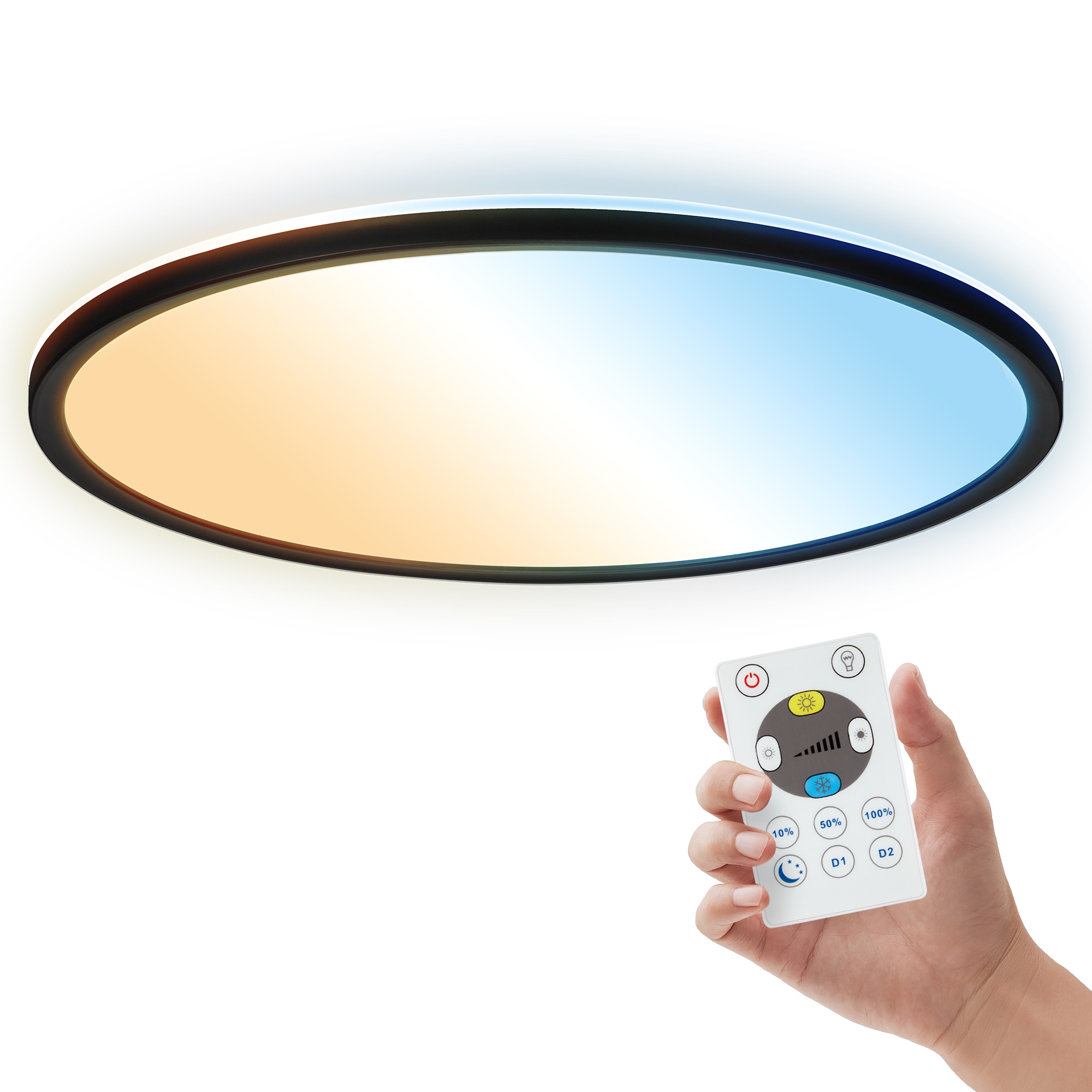 B.K.Licht LED Panel »SHALLOW« LED-Board 1 Stk. warmweiß - kaltweiß 42x3 cm, Badlampe, Badezimmer, Küche, Wohnzimmer