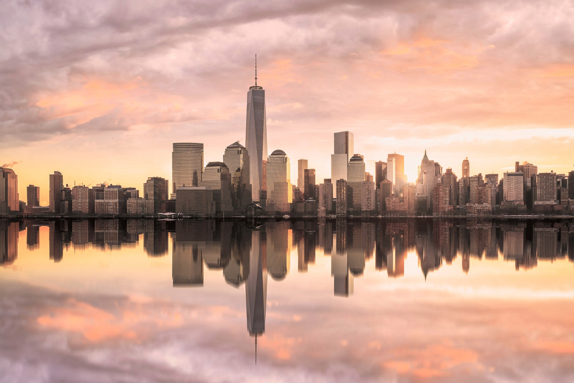A.S. Création Leinwandbild »Skyline NY«, Kunst-New York-Kinder, (1 St.), Skyline Bild Keilrahmen Großstadt Leinwand-Bild Wohnzimmer modern Wand