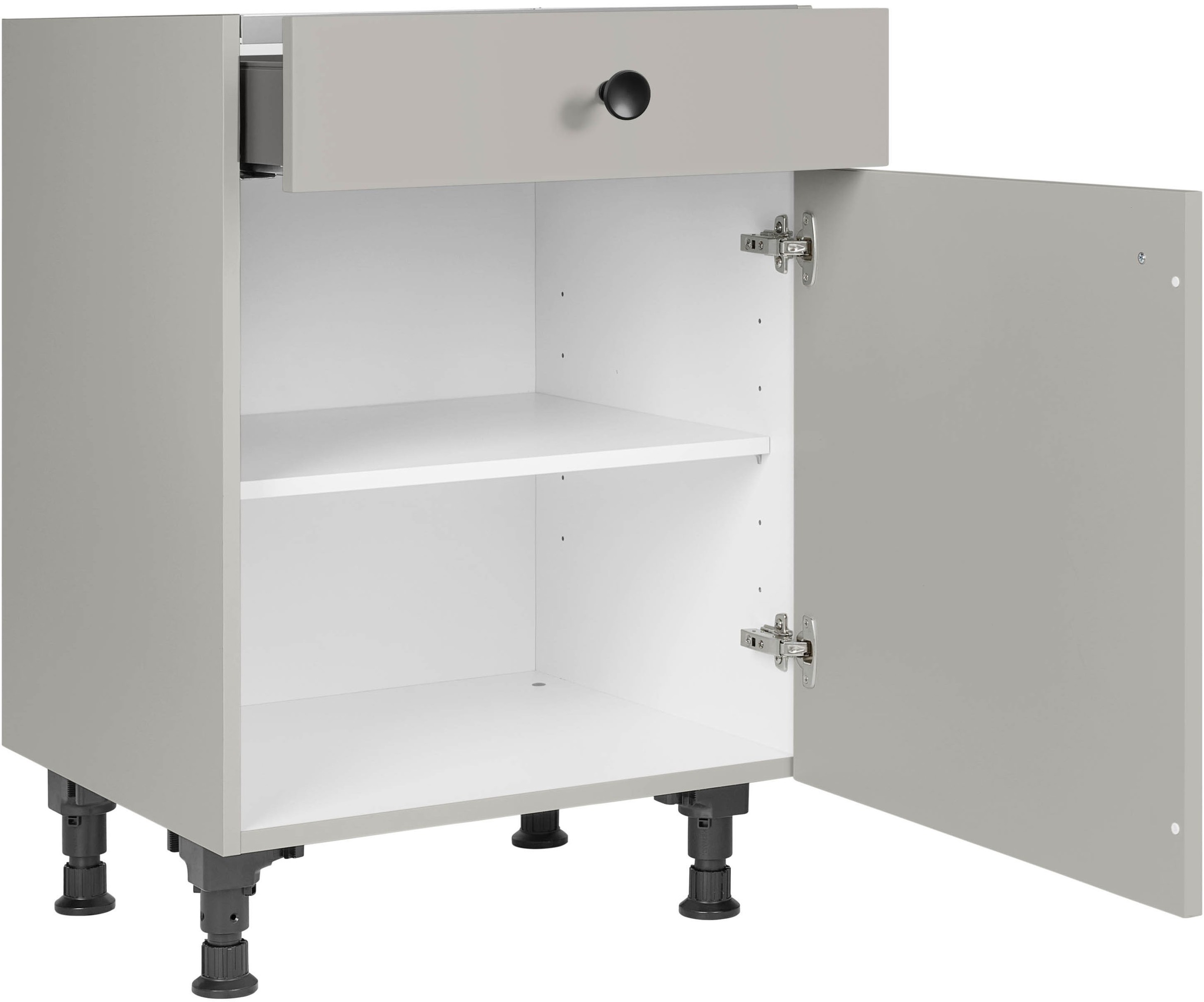 nobilia Kochfeldumbauschrank ""Cascada", mit Schukasten und Tür, Ausrichtun günstig online kaufen