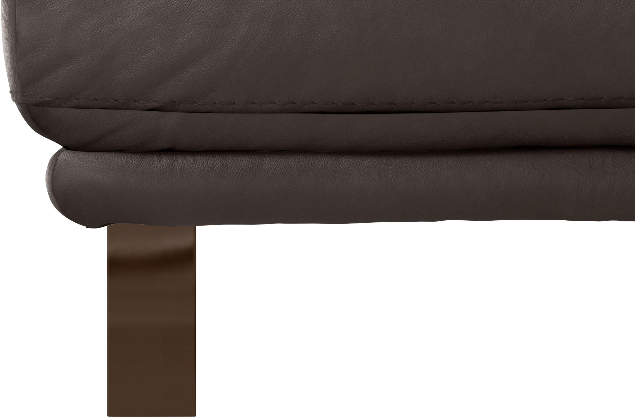 W.SCHILLIG Hocker »montanaa«, mit Metallkufen in Bronze pulverbeschichtet, Breite 71 cm