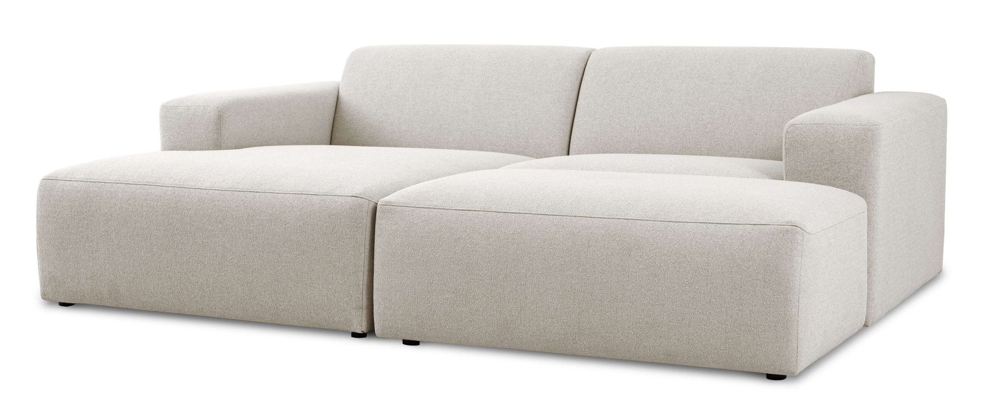 INOSIGN Ecksofa »Koa,228cm, L-Form, Modulsofa, Webstoff, Cord«, Designsofa, Set, Hocker inklusive, weicher Lounge-Sitzkomfort