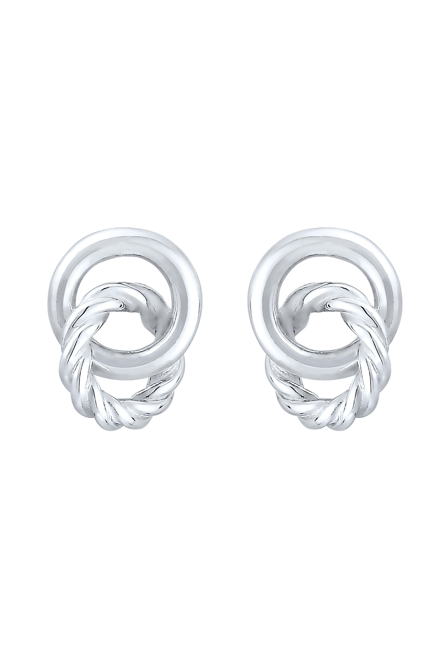 Elli Paar Ohrstecker »Ohrstecker Kreis Knoten 925 Sterling Silber«