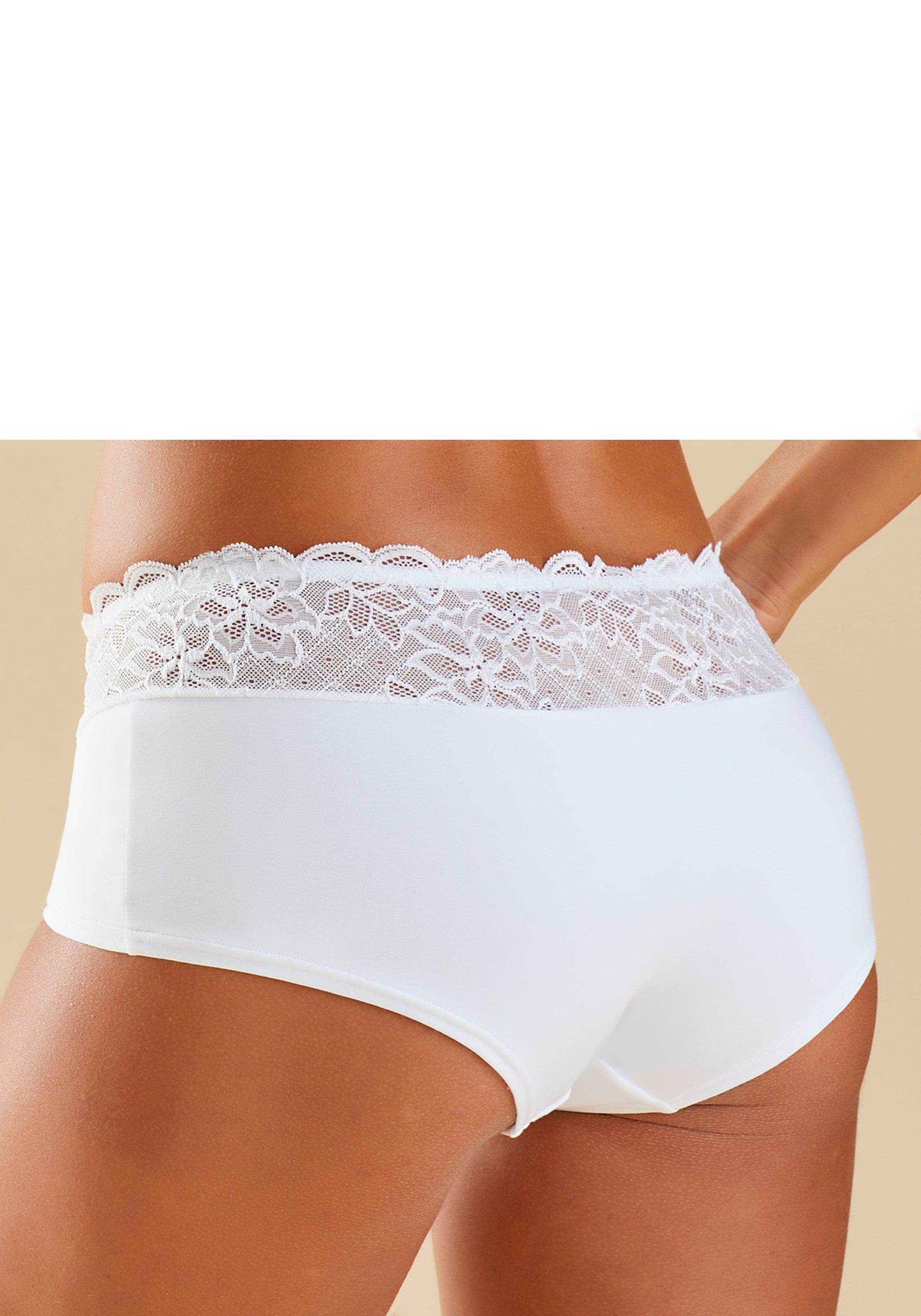 Nuance Panty, mit floralem Spitzenbund