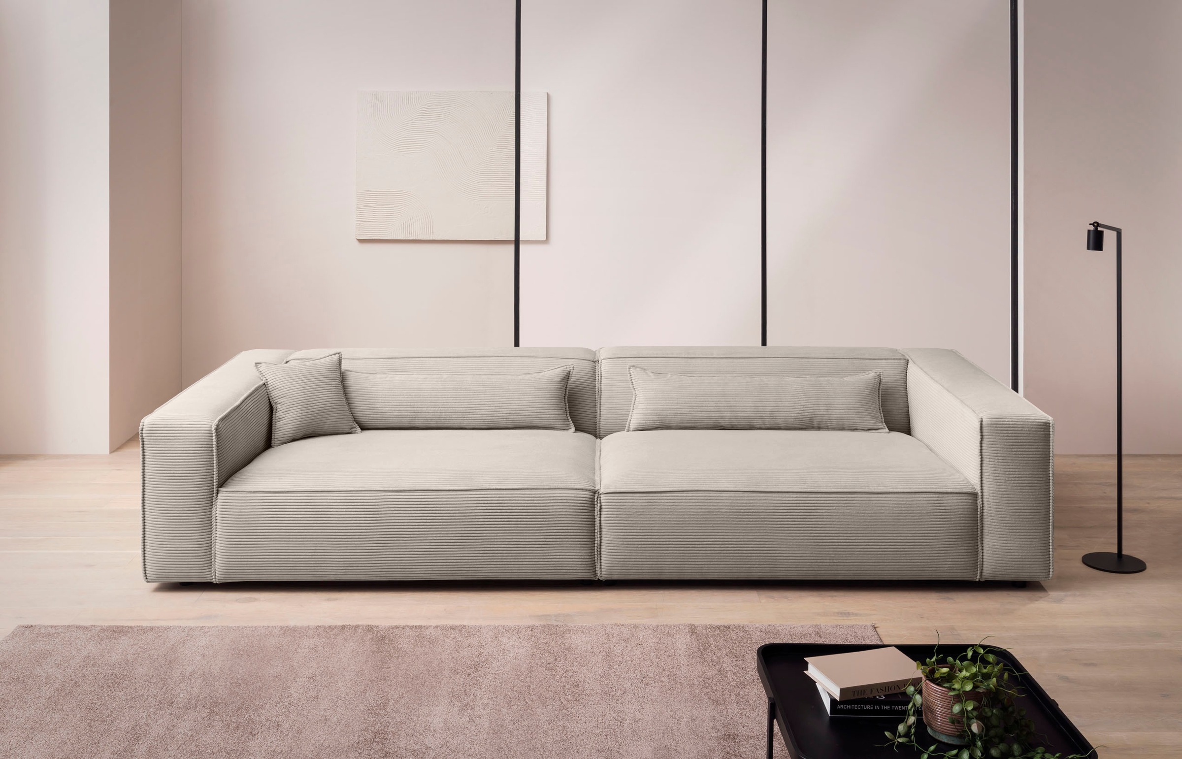 LeGer Home by Lena Gercke 3-Sitzer »PIARA, XXL Sofa mit Kedernaht, Big-Sofa günstig online kaufen